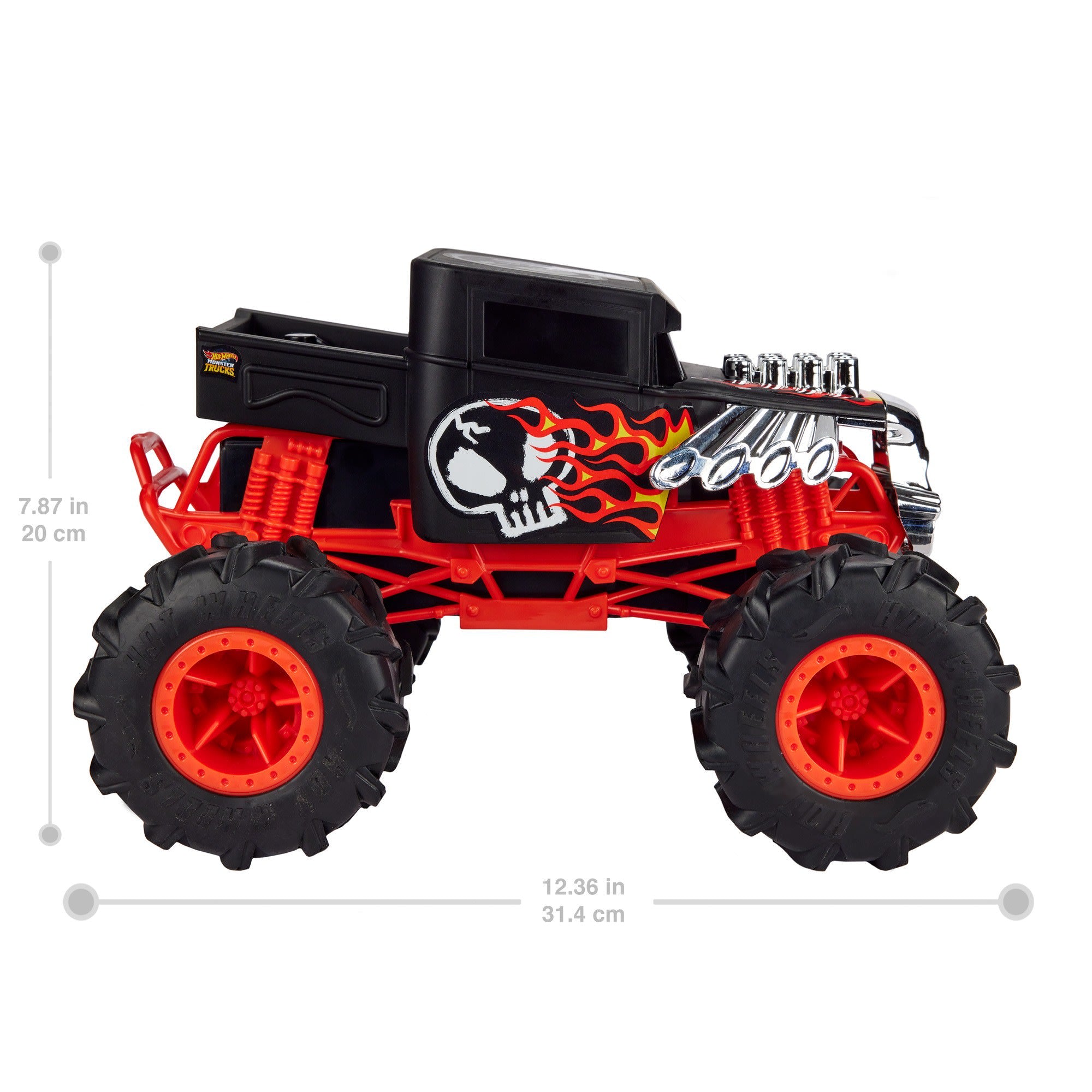  Hot Wheels Monster Trucks Oversized Bone Shaker 1:24 Scale :  Toys & Games