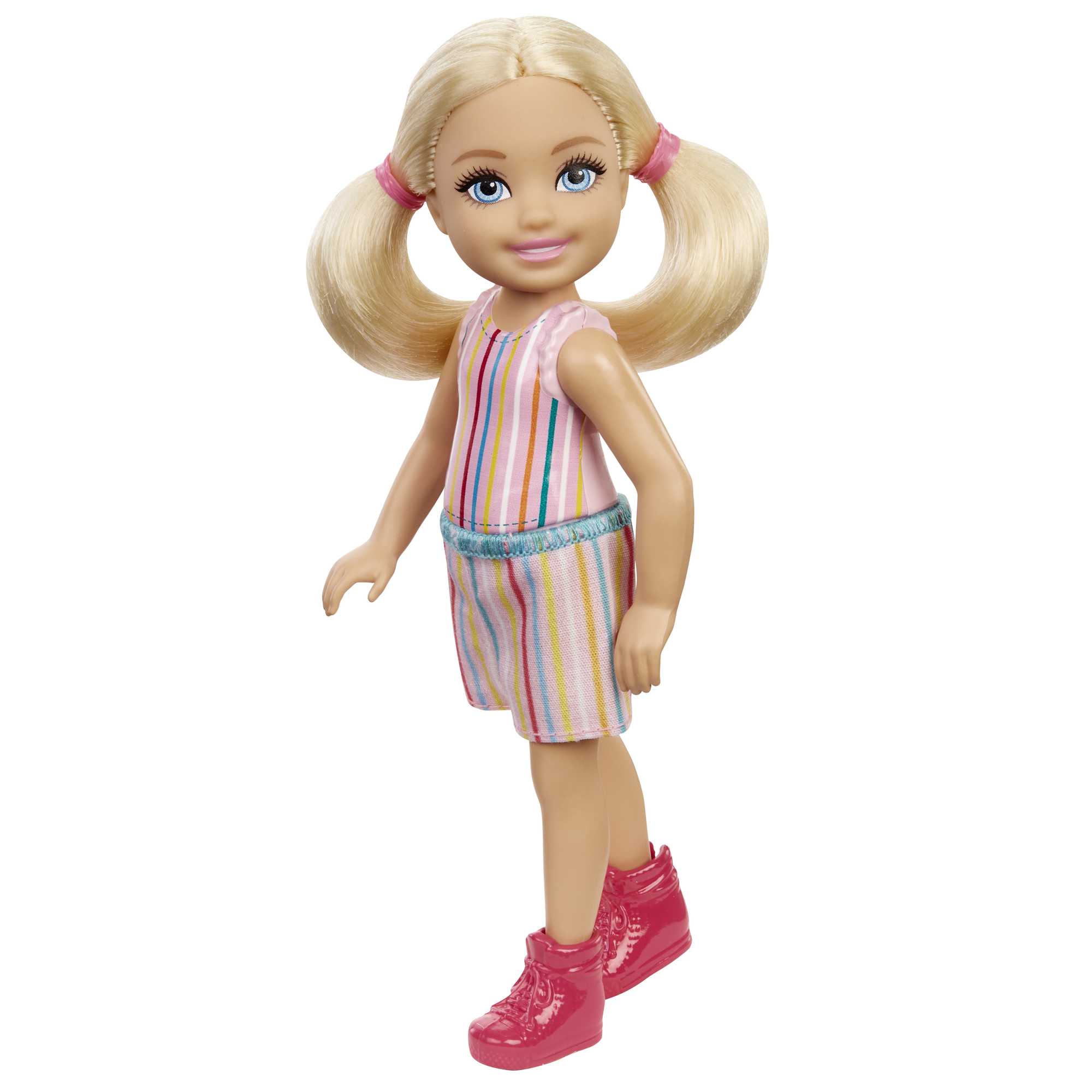Barbie Chelsea Doll (6-Inch Blonde) Wearing Skirt With Striped Print