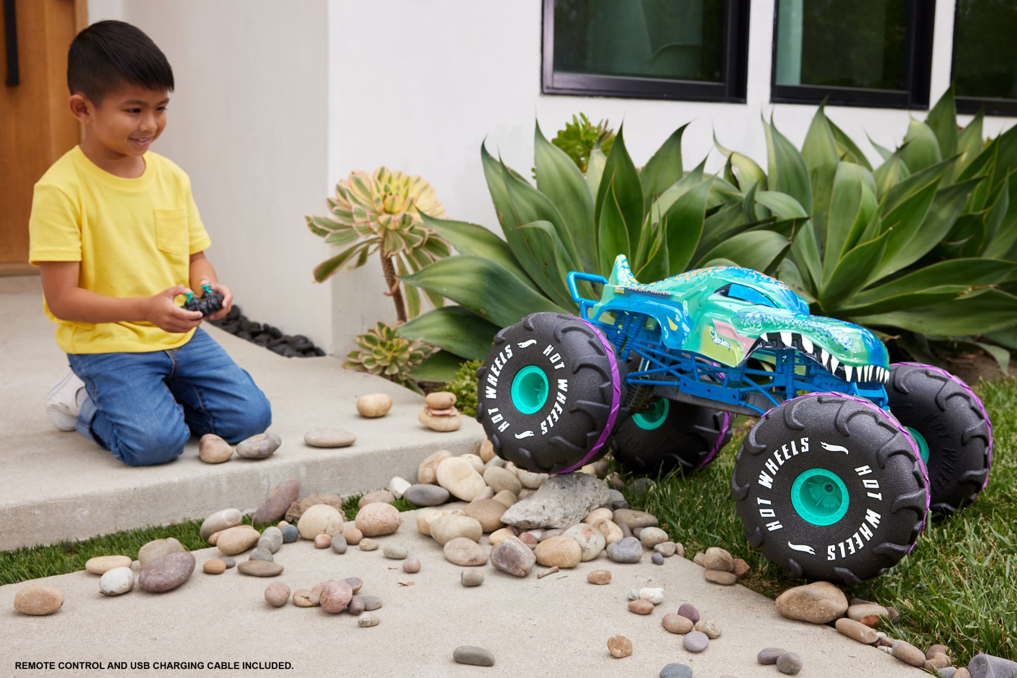 Hot Wheels Vehículo a Control Remoto Monster Trucks Mega Wrex Escala 1:6