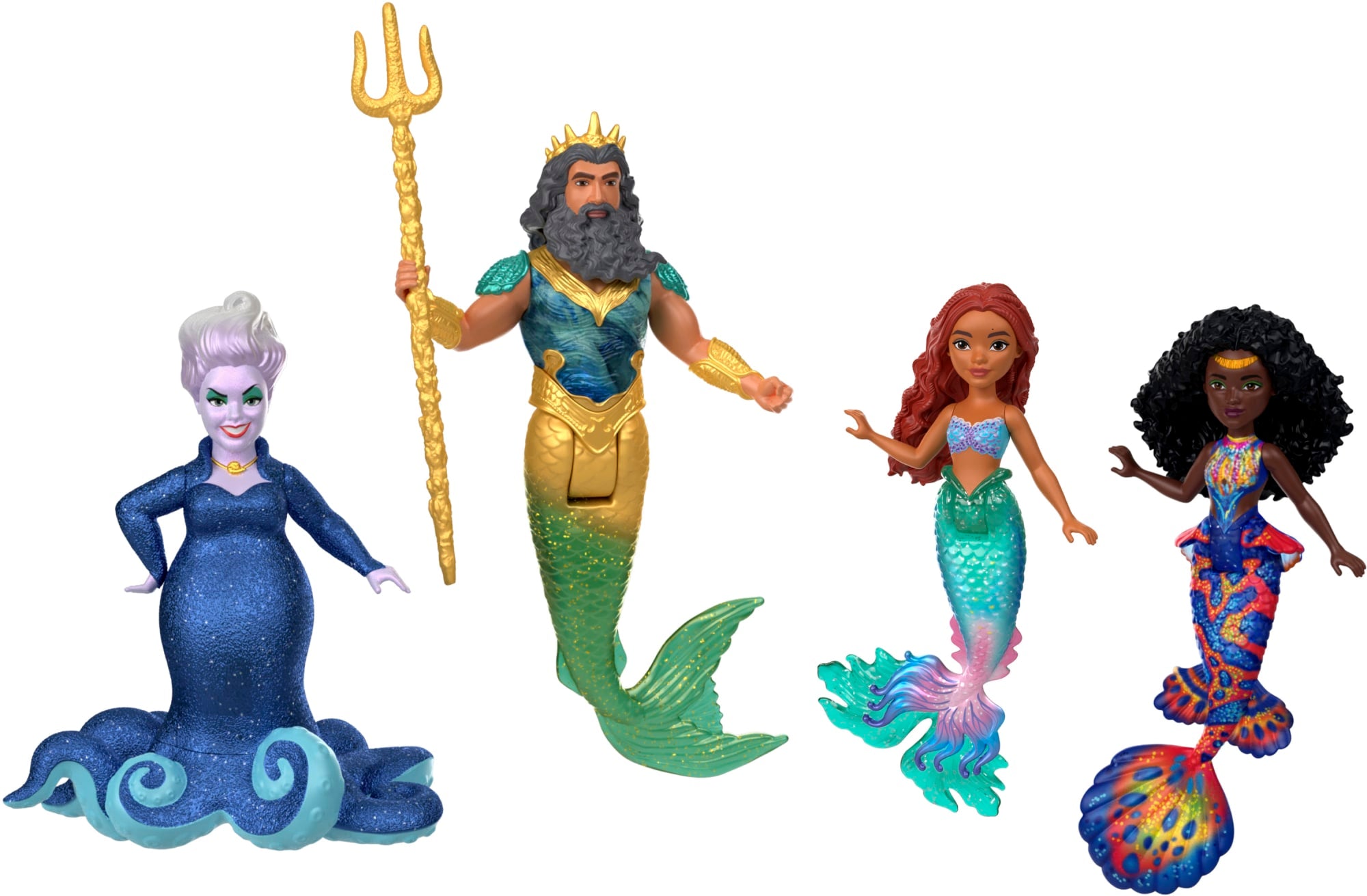 Disney the Little Mermaid Land & Sea Ariel Ultimate Story Set With 7 Small Dolls And 4 Figures