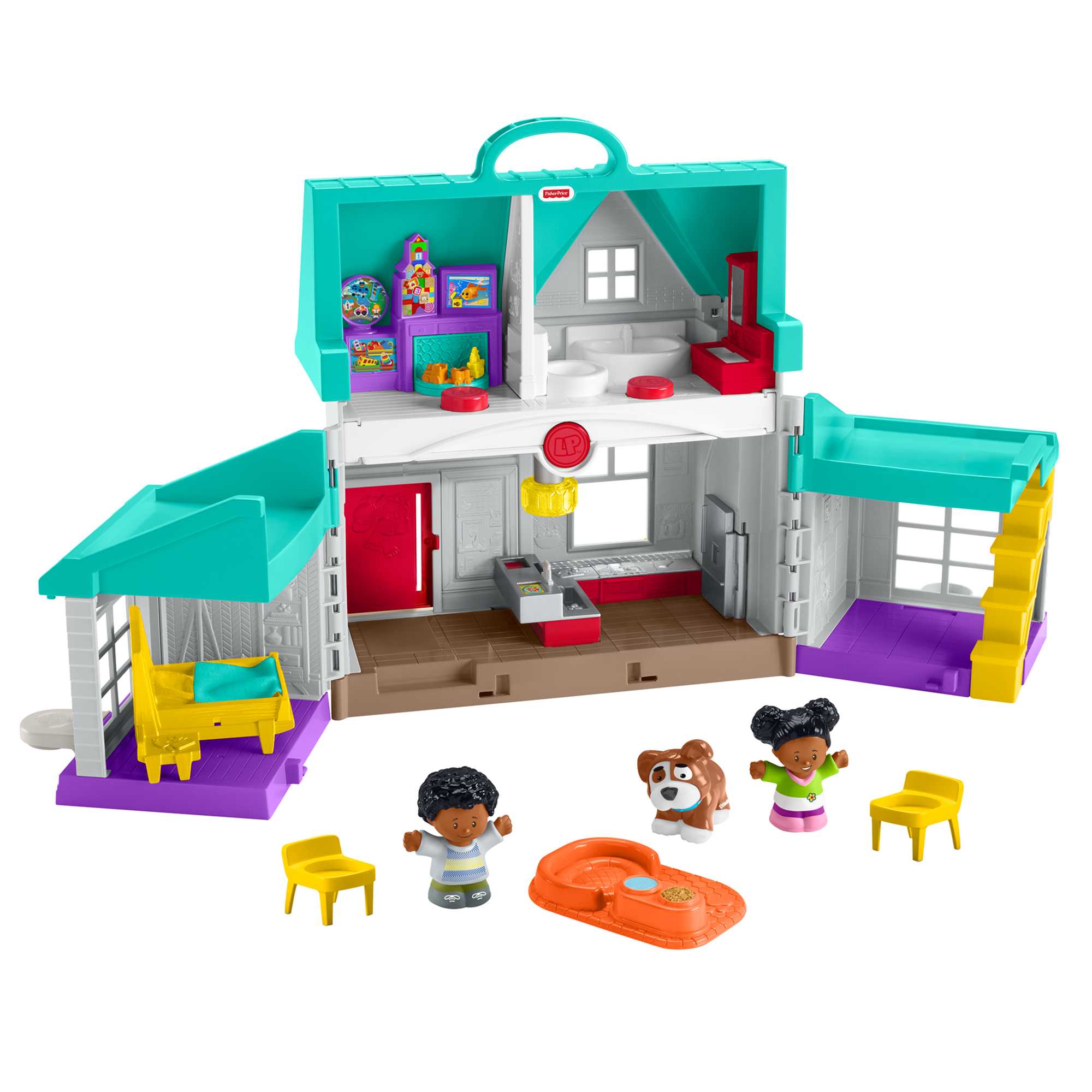 FISHER PRICE LITTLE PEOPLE CAMPER & ACCESSORIES 