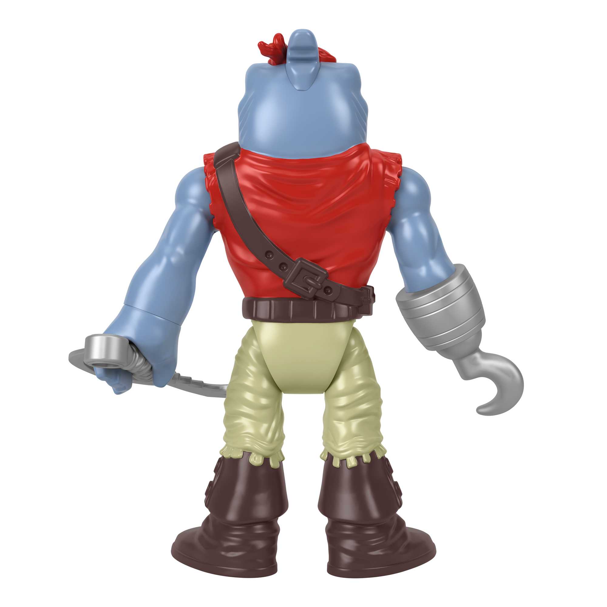 Imaginext Mundo Aventura Figura de Ação Tubarão Pirata XL 25 cm