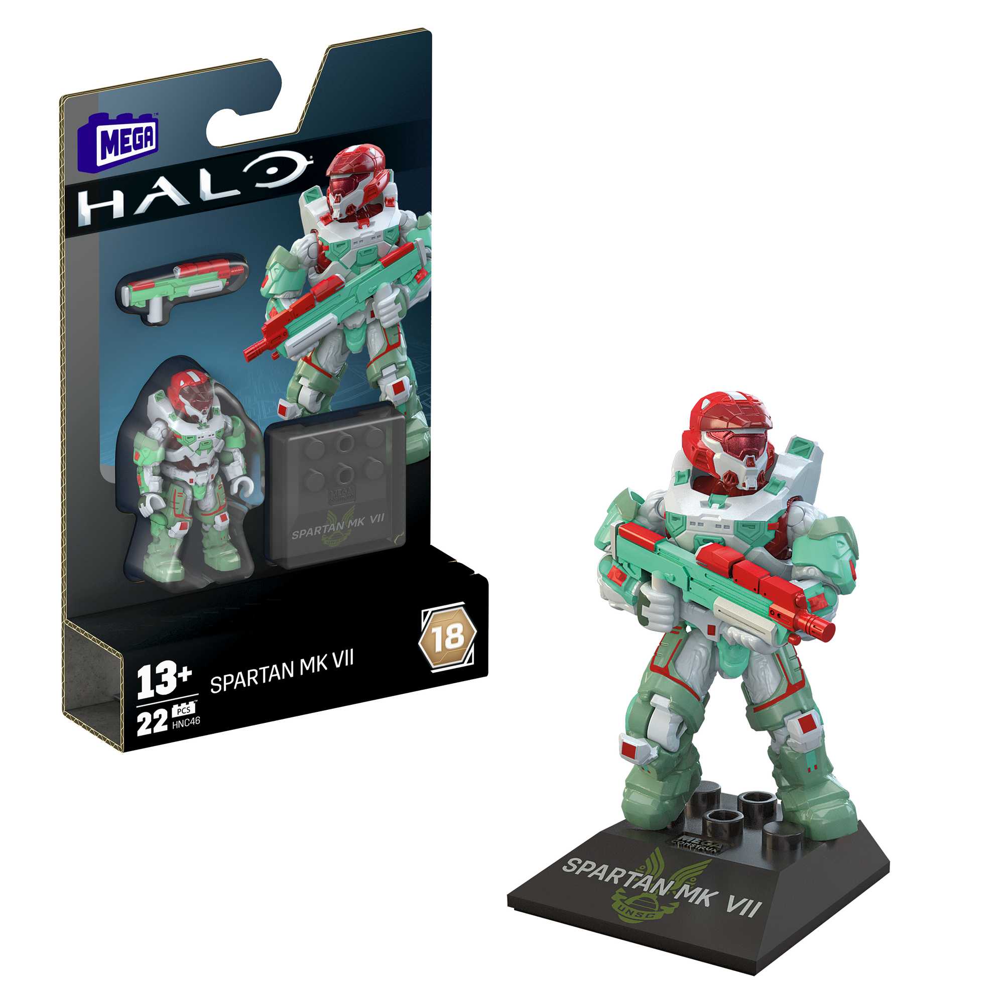 MEGA Halo Juguete de Construcción Colección de Héroes Hero Blanco