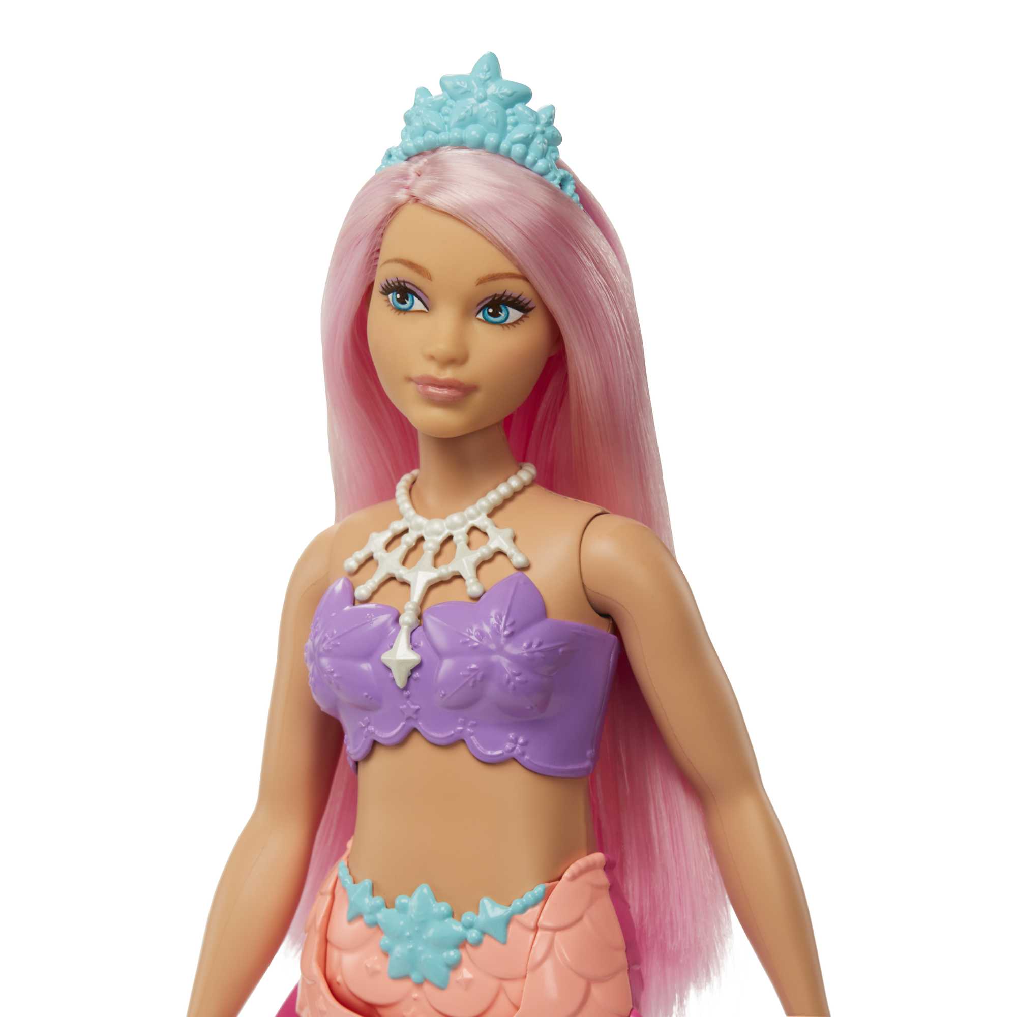 Barbie Fantasia Boneca Sereia Barbatana Laranja