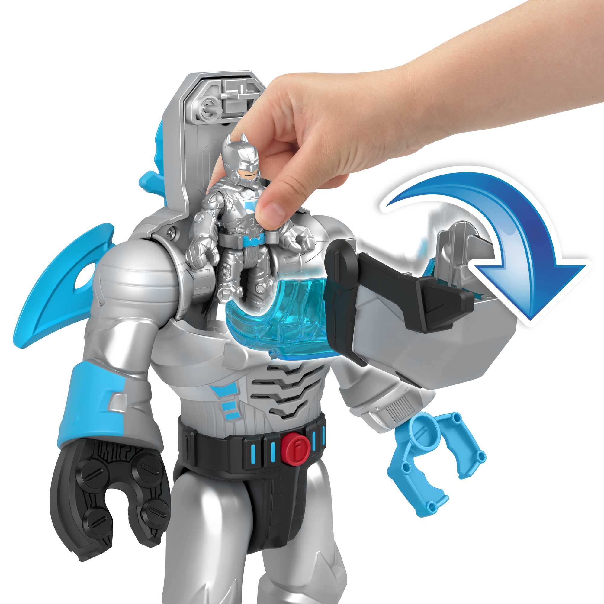 Imaginext DC Super Friends Figura de Ação Insiders Batman Cinza