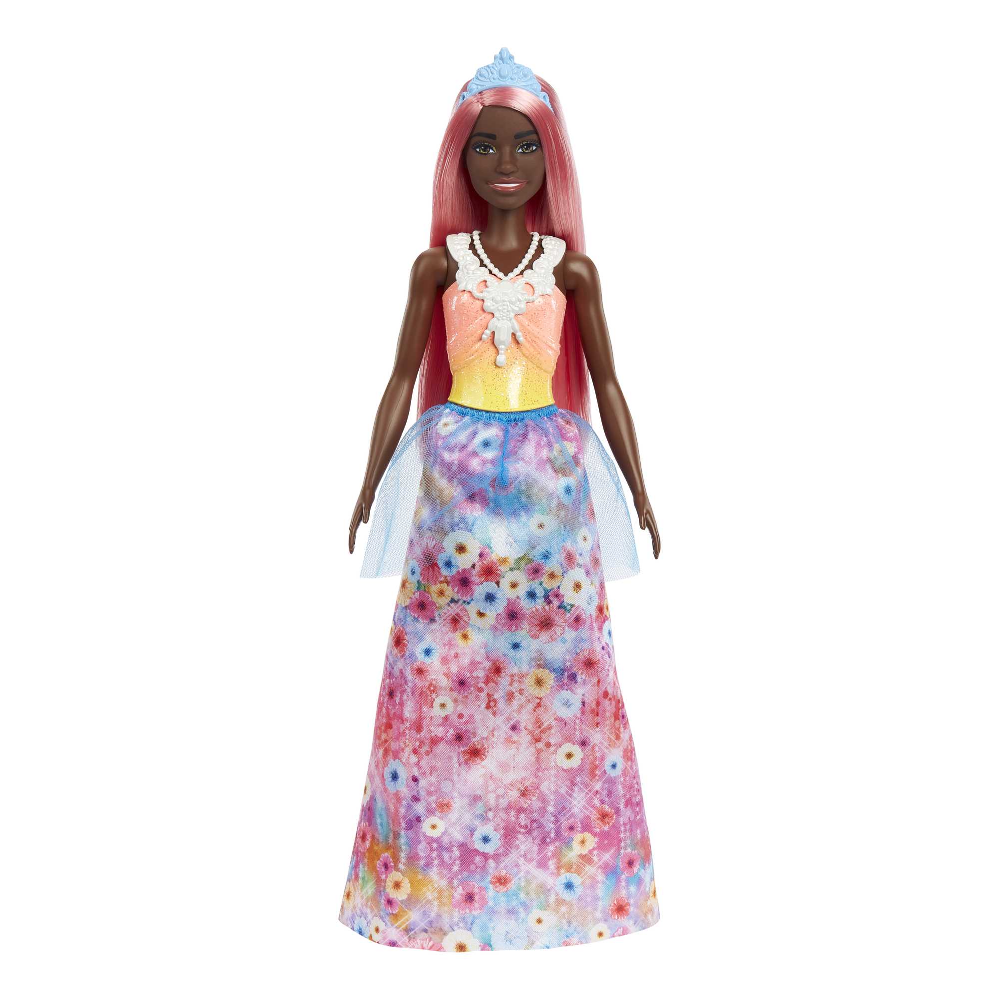 Barbie Fantasía Muñeca Real Cabello Rosa Pastel