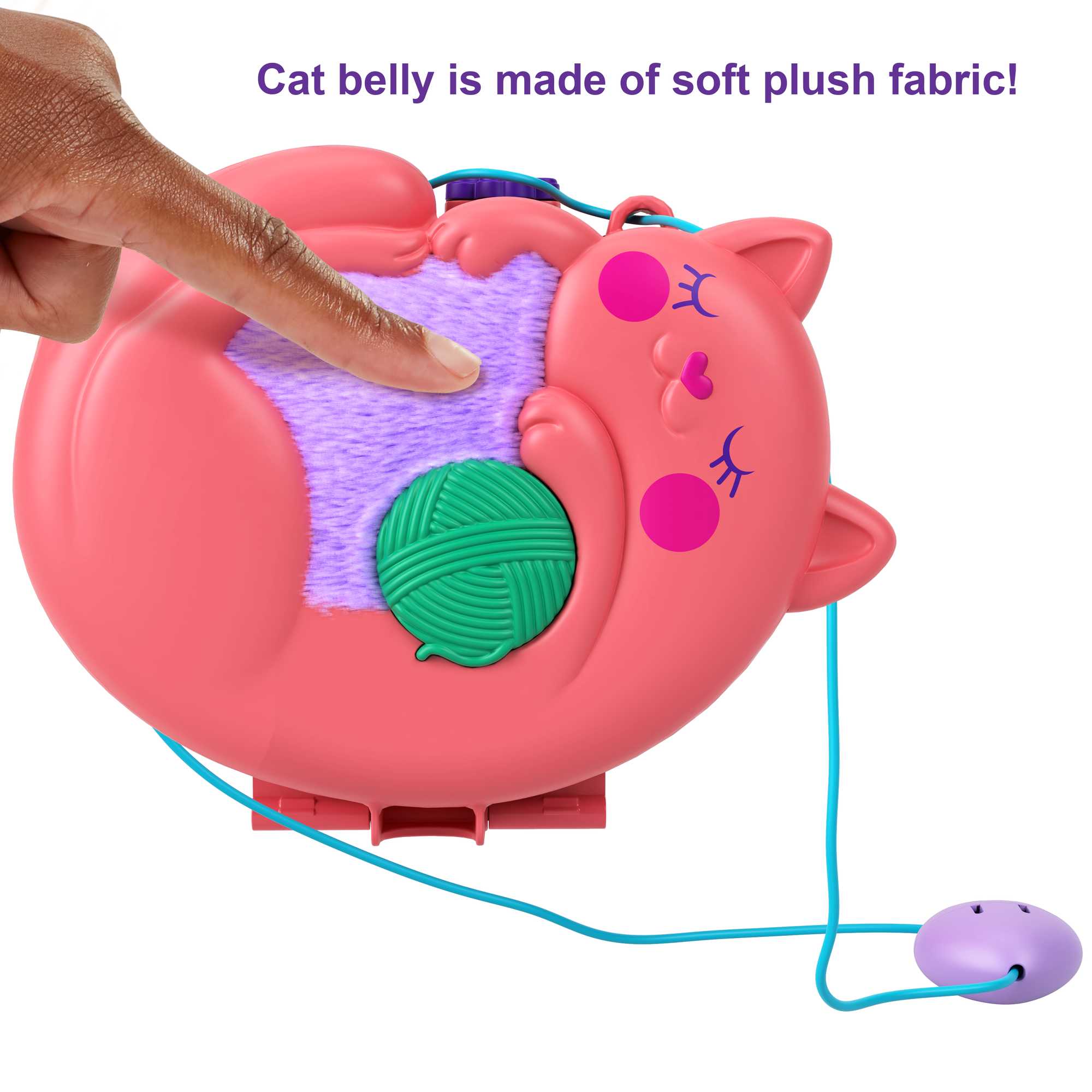 Fisher Price Polly Pocket Cuddly Cat Purse Set NEW IN STOCK Play Set