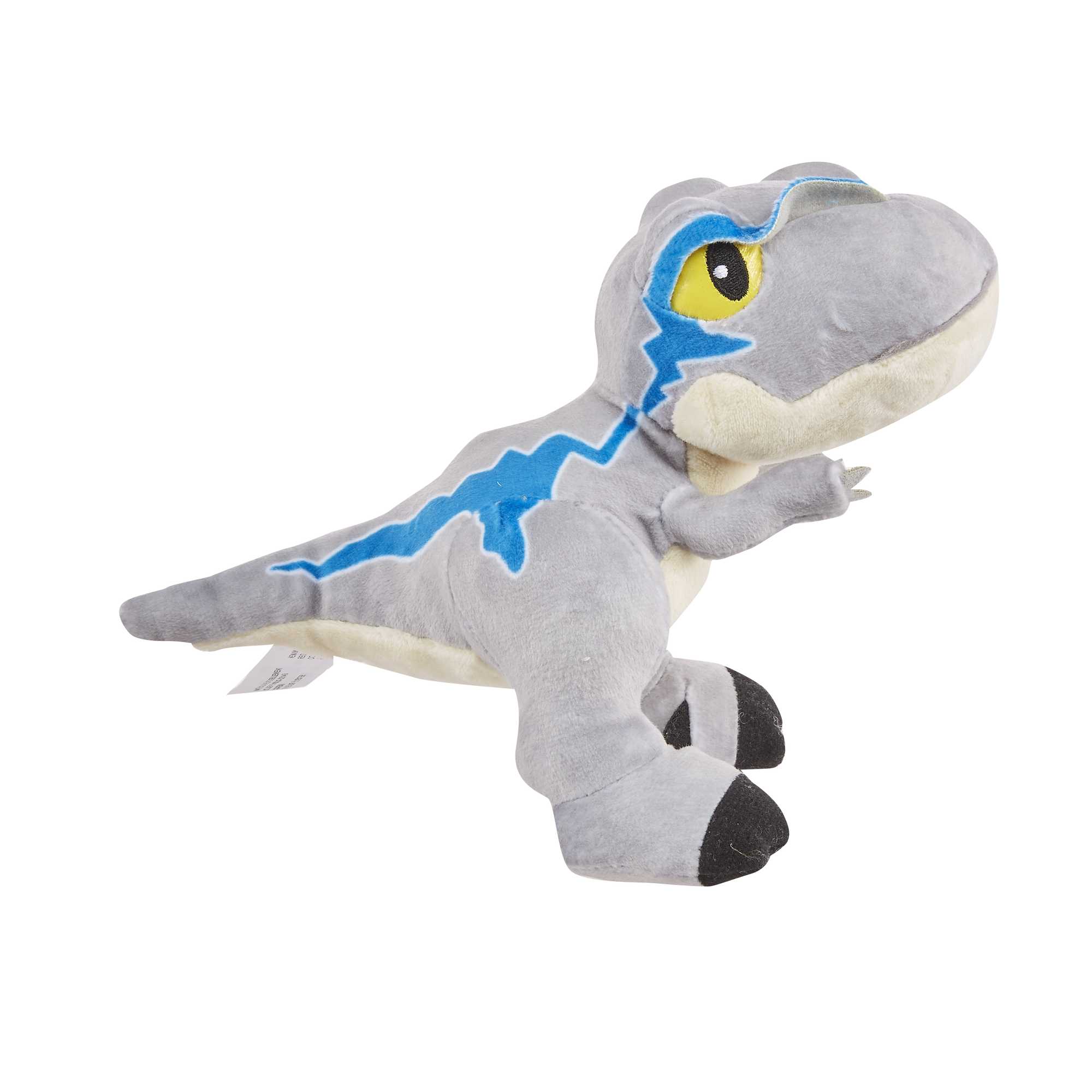 Jurassic World Dinosaur Plush with Sound | Velociraptor Blue