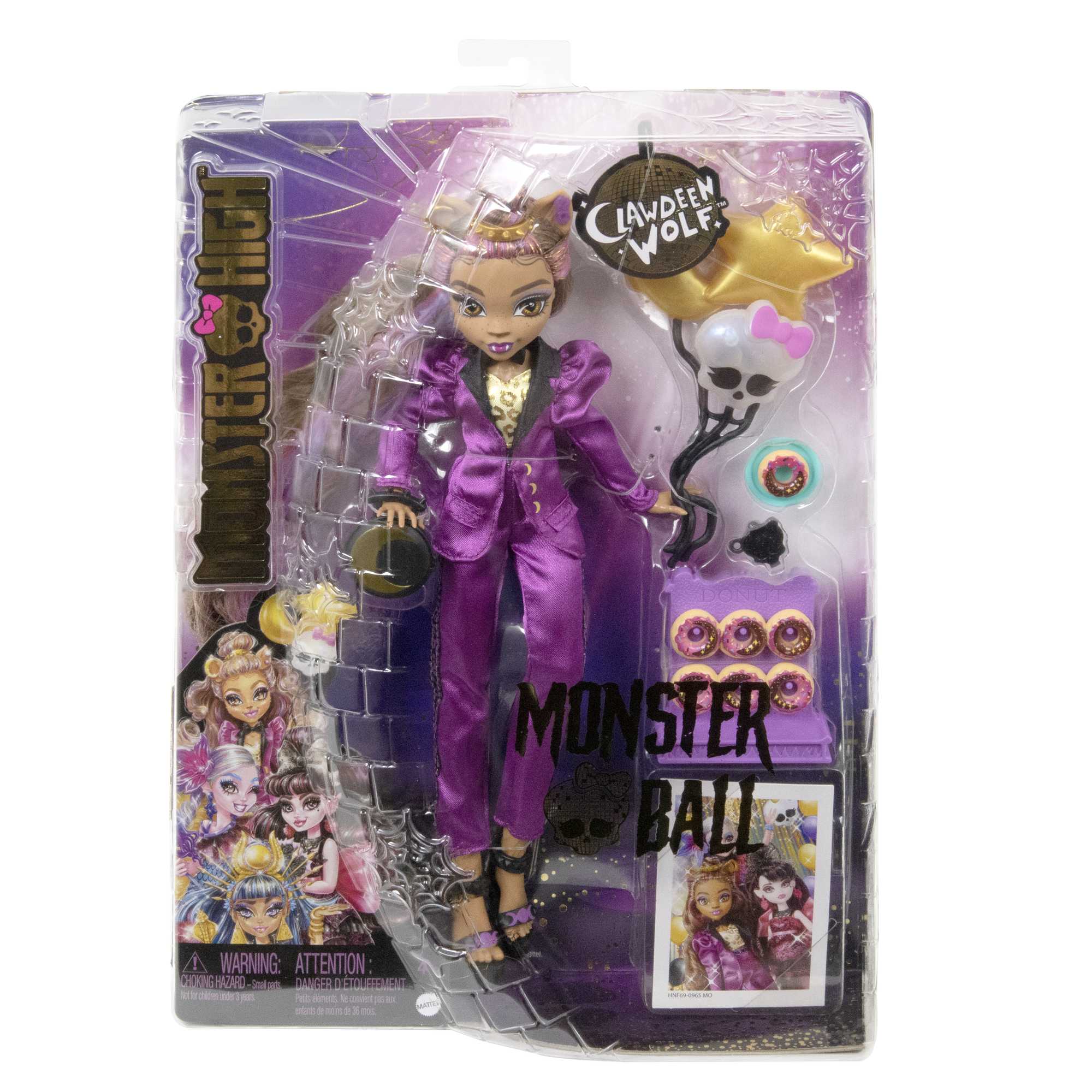 Monster High Bal des Monstres Clawdeen Wolf, Tenue de Soirée, Acc.