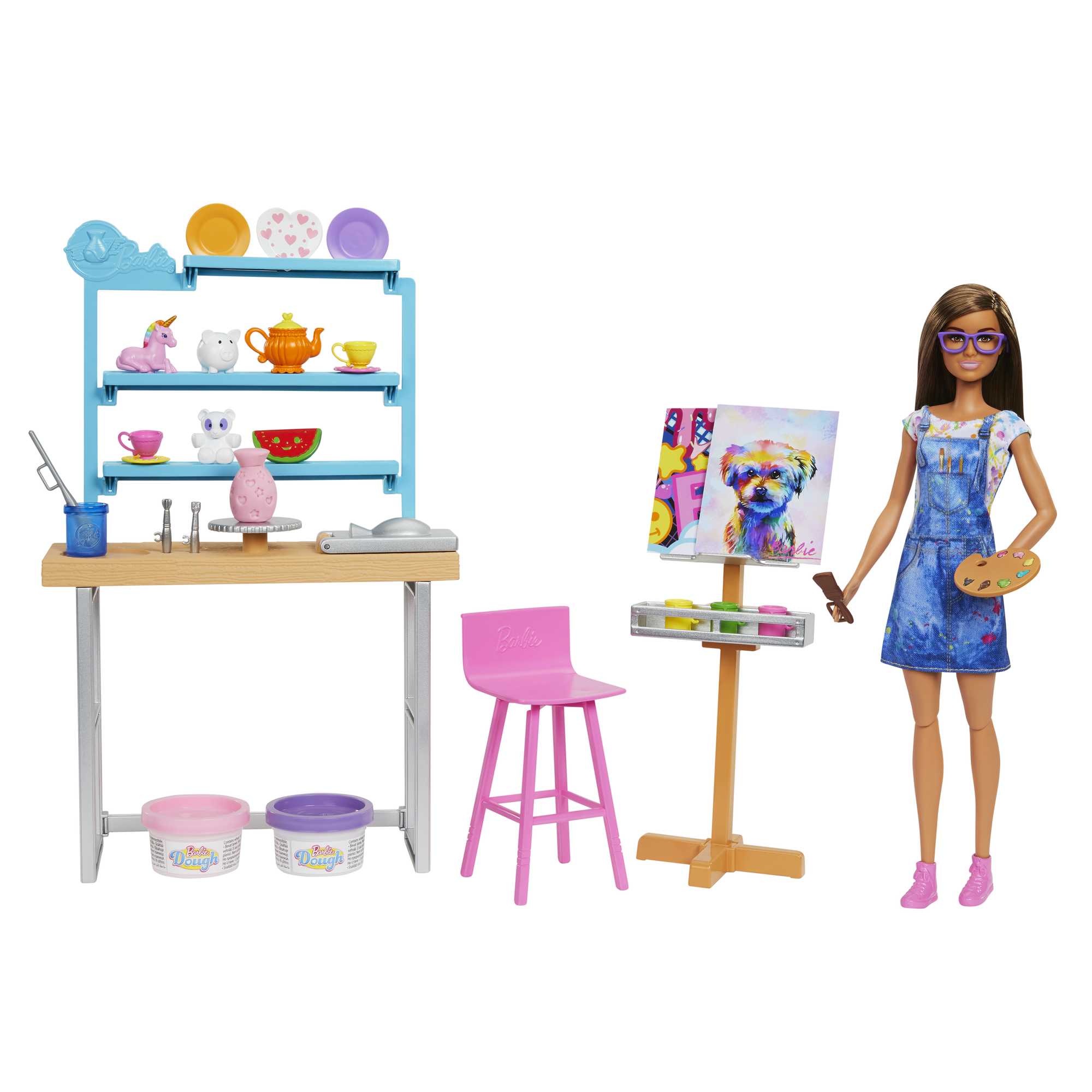 Quadro de Pintura Barbie Fashion Looks Brinquedo Educativo de