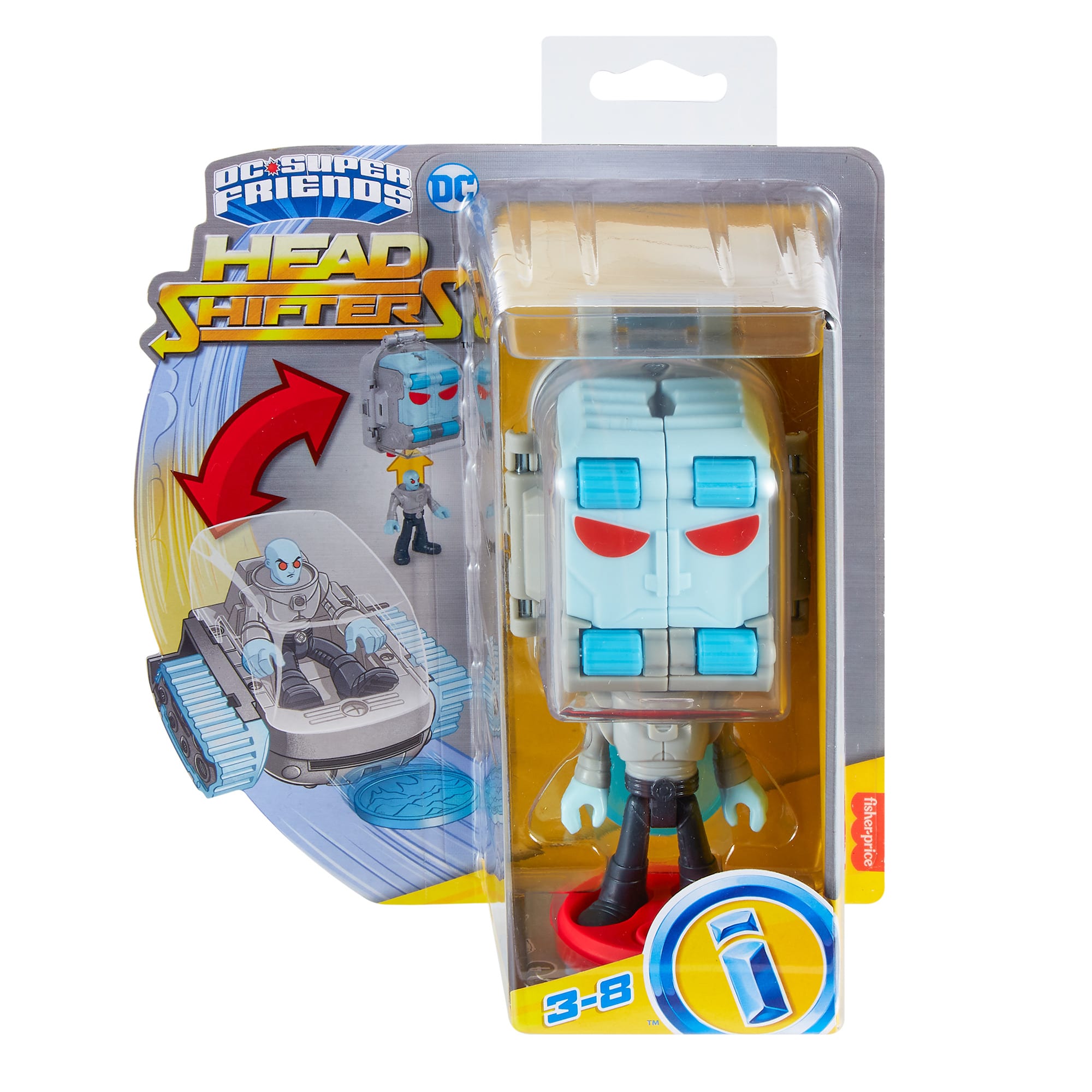 Imaginext DC Super Friends Figura de Ação Head Shifters Mr Freeze & Snow Tank