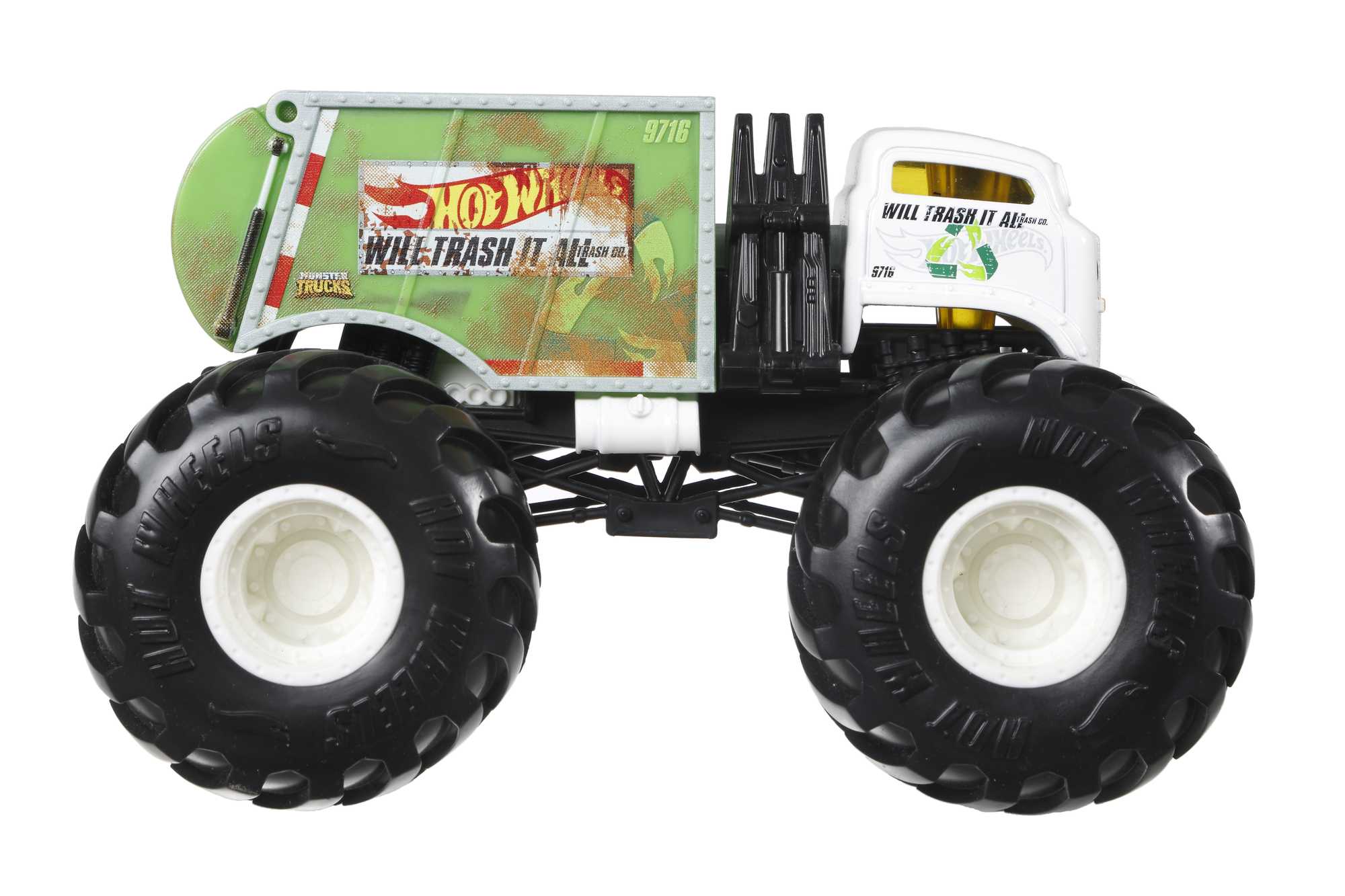 Hot Wheels Monster Trucks Veículo de Brinquedo 1:24 Will Trash It All