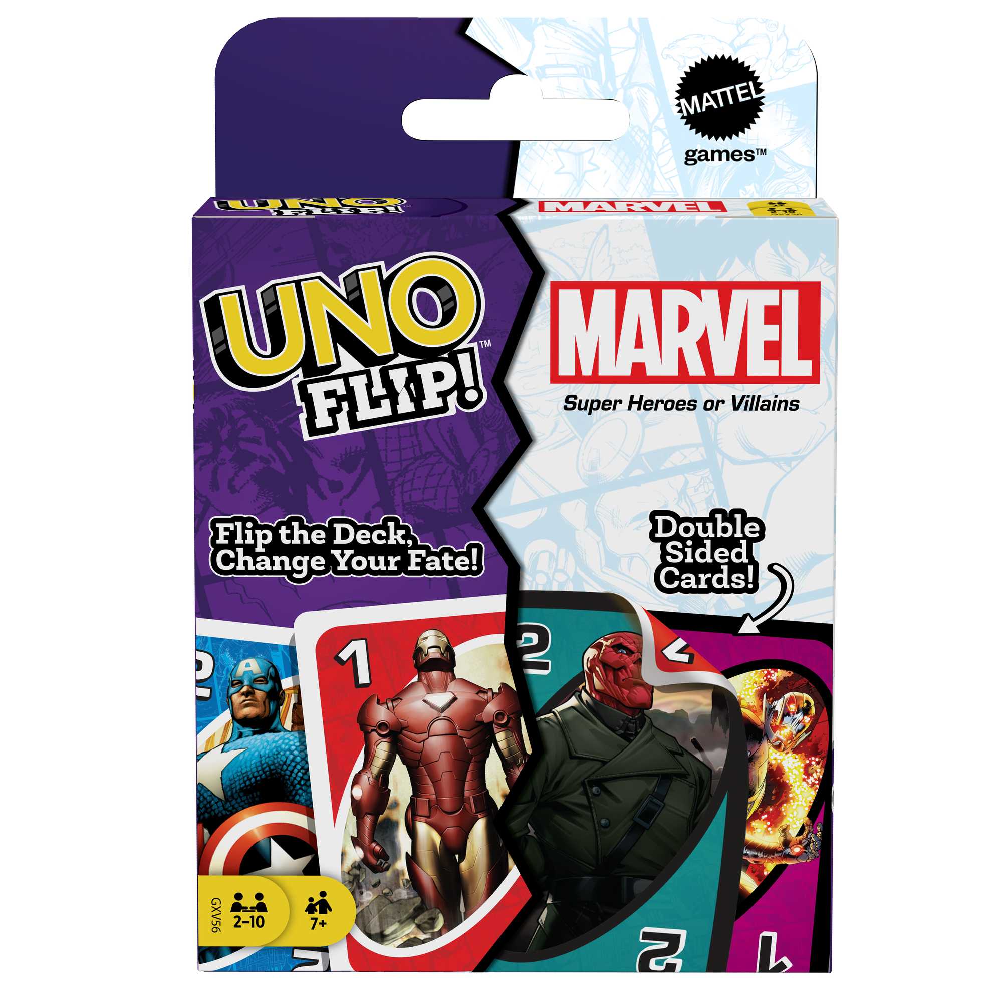 Mattel games Uno Flip Splash Card Game Multicolor