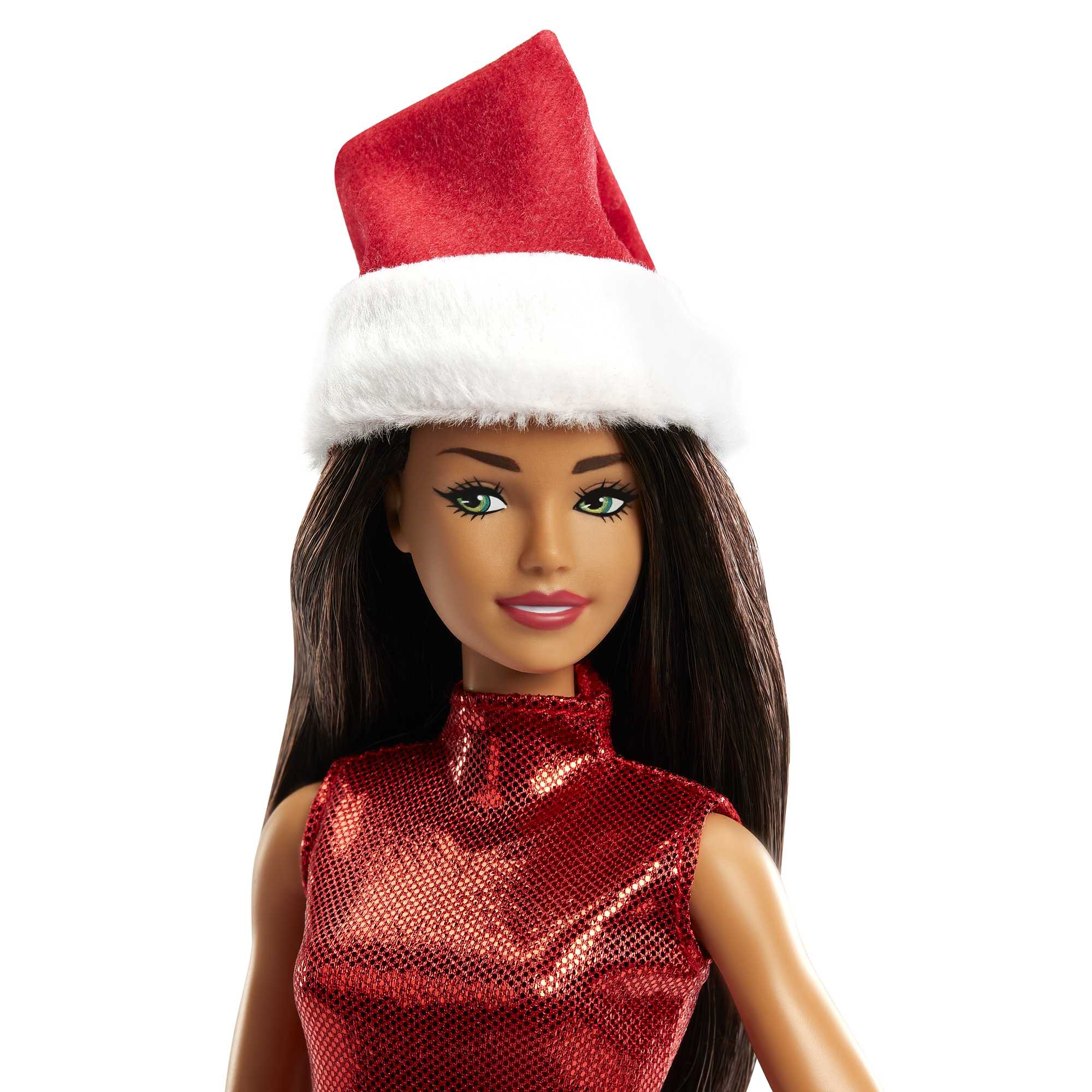 Barbie Doll & Accessories | Holiday Santa Set | Brunette