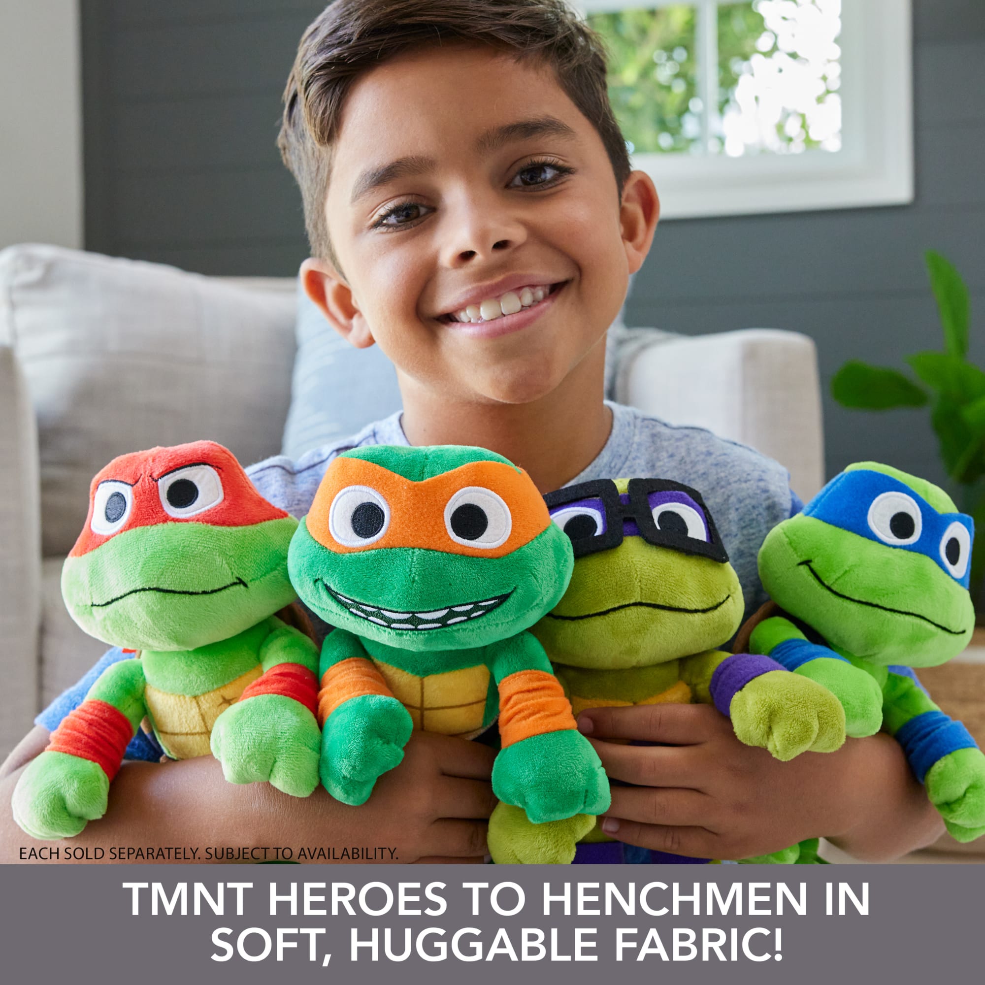 Teenage Mutant Ninja Turtles: Mutant Mayhem Plush Toys, 8 Inch TMNT Soft Dolls