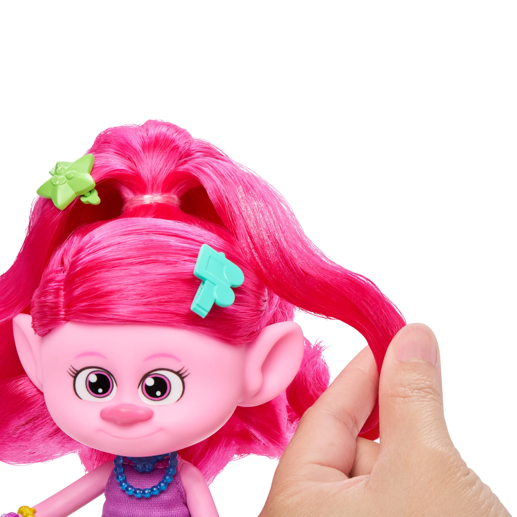 Dreamworks Trolls Band Together Cheveux Pailletés Reine Poppy