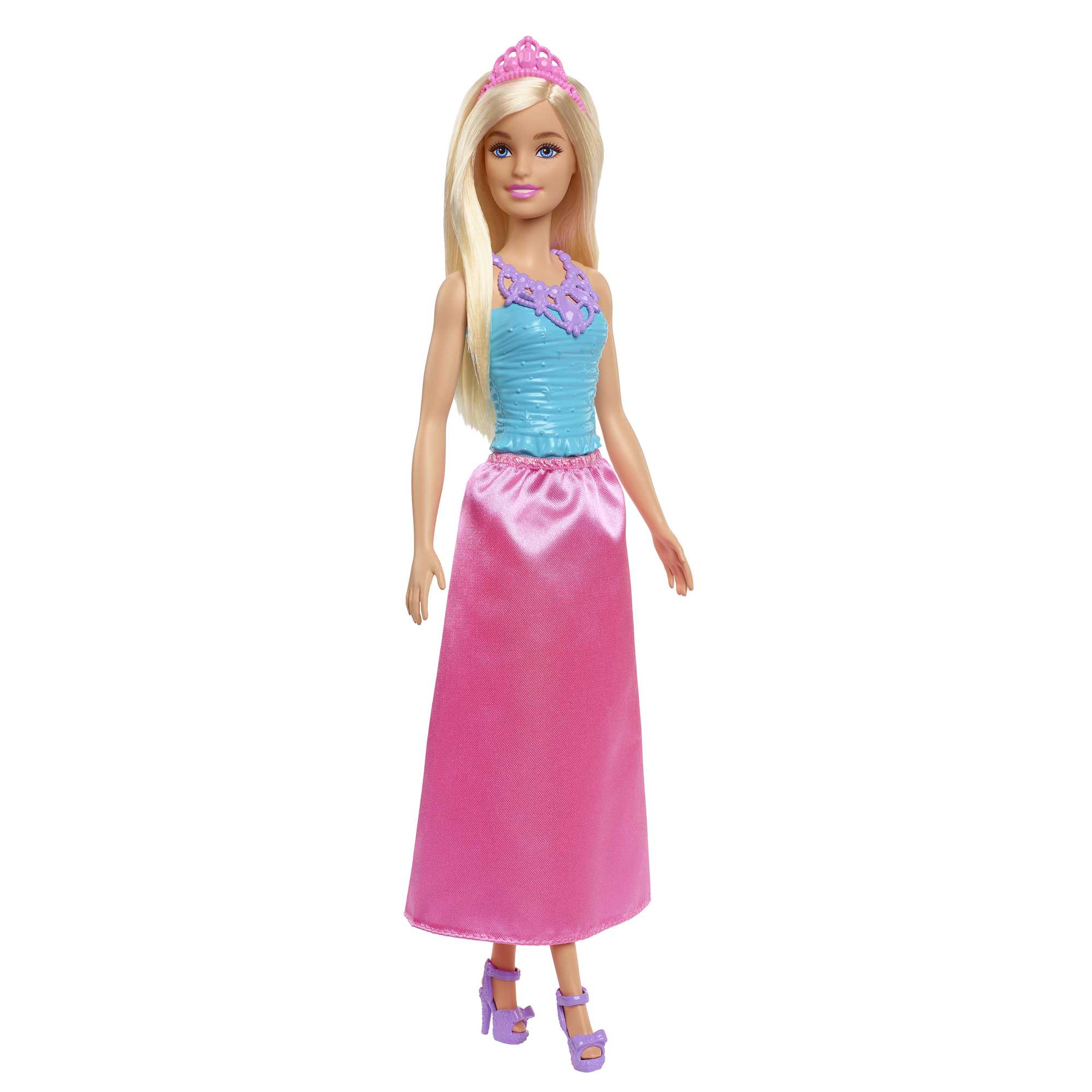 Barbie Fantasía Muñeca Real Vestido Azul y Rosa