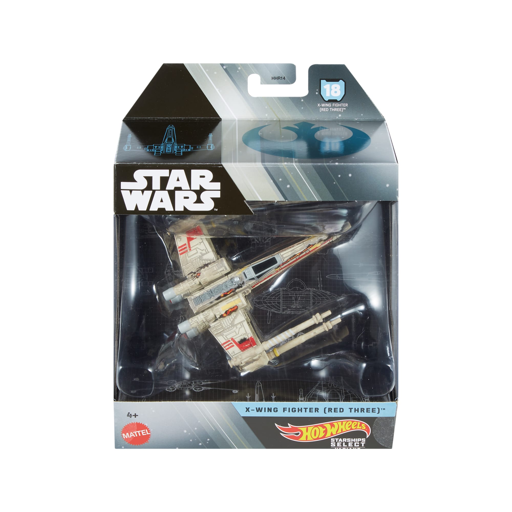 Hot Wheels Collector Veículo de Brinquedo Star Wars X-Wing Vermelho