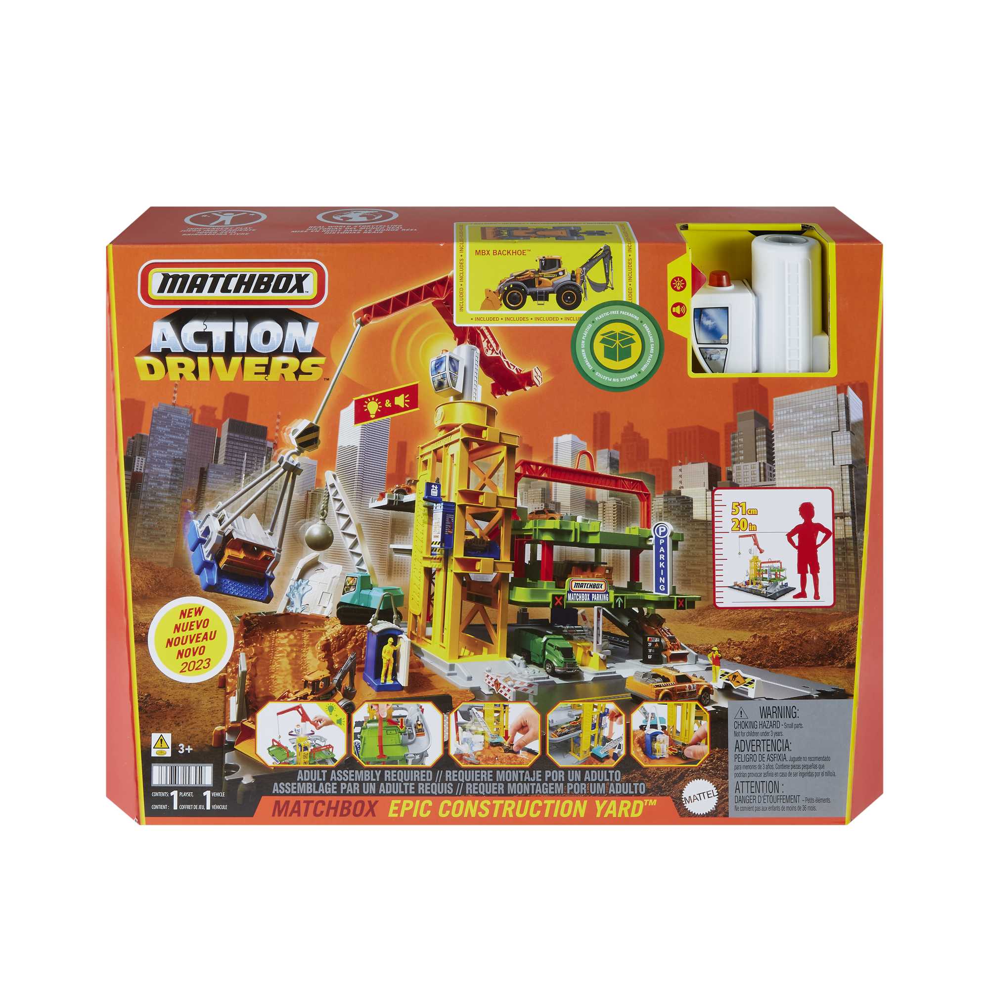 Matchbox Set de Juego Acción con temática de Construcción