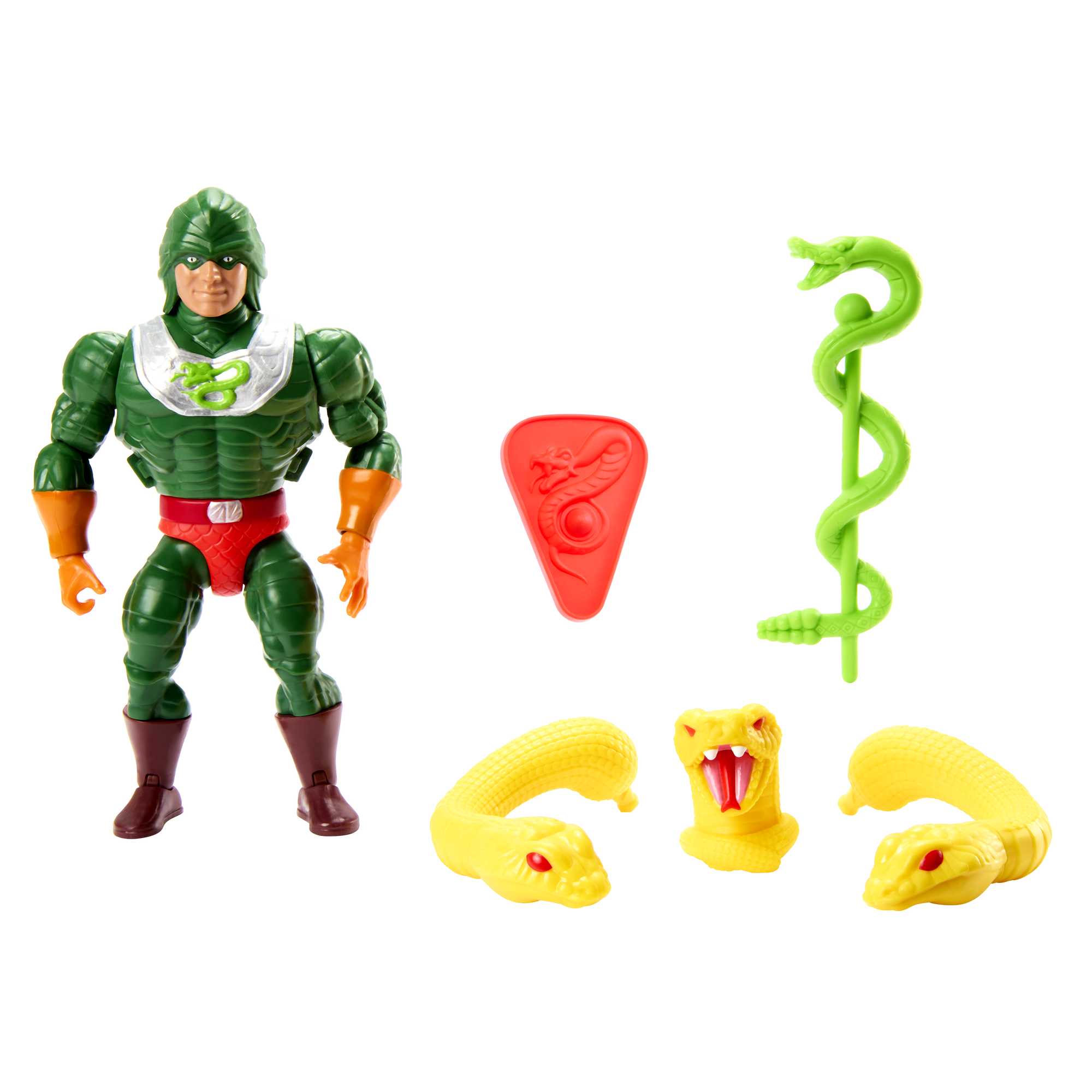 Masters of the Universe Origins Figura de Ação Deluxe King Hiss 5.5" com acessórios