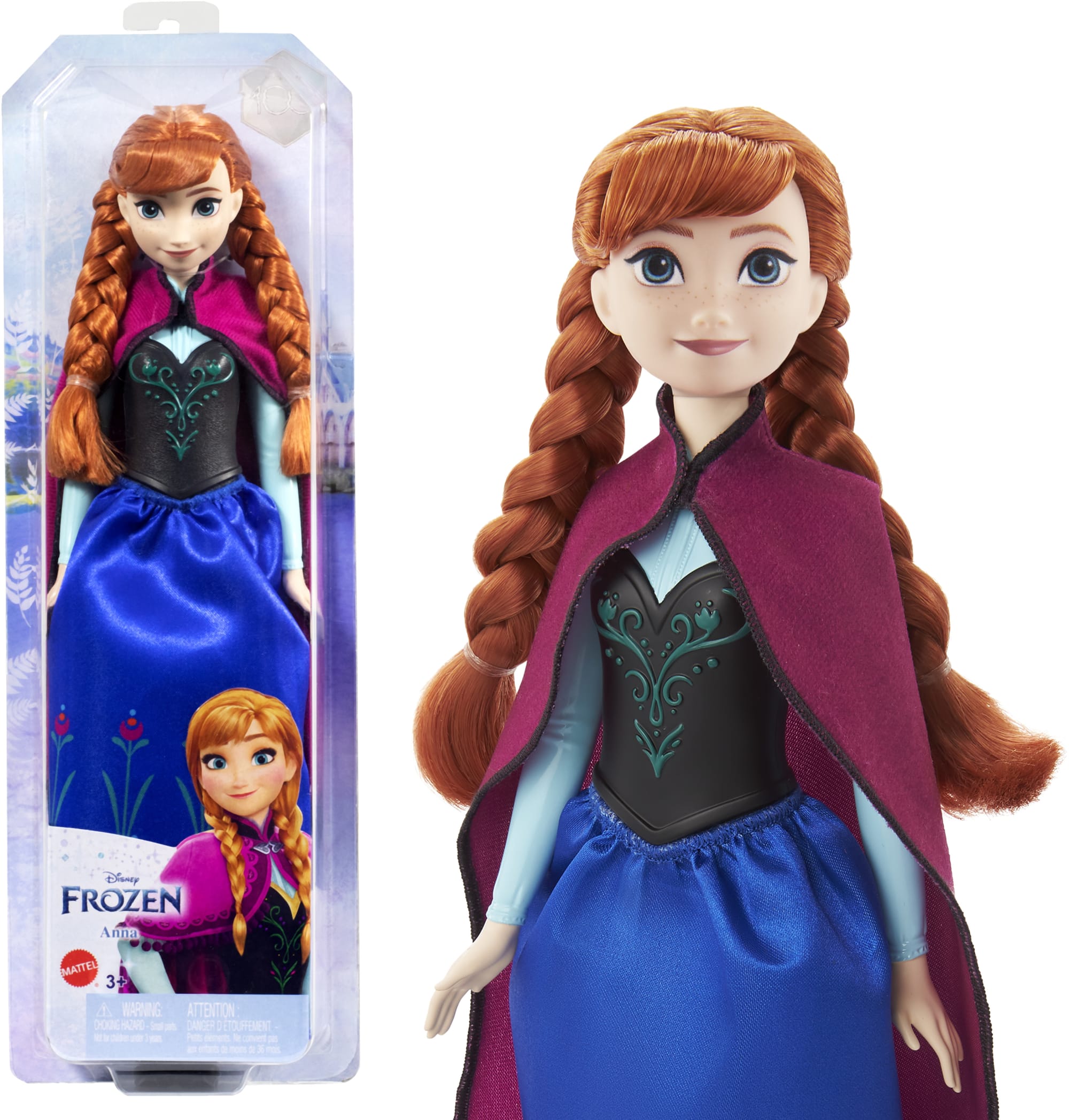 Disney-La Reine des Neiges-Anna-Poupée Avec Habillage et Accessoires