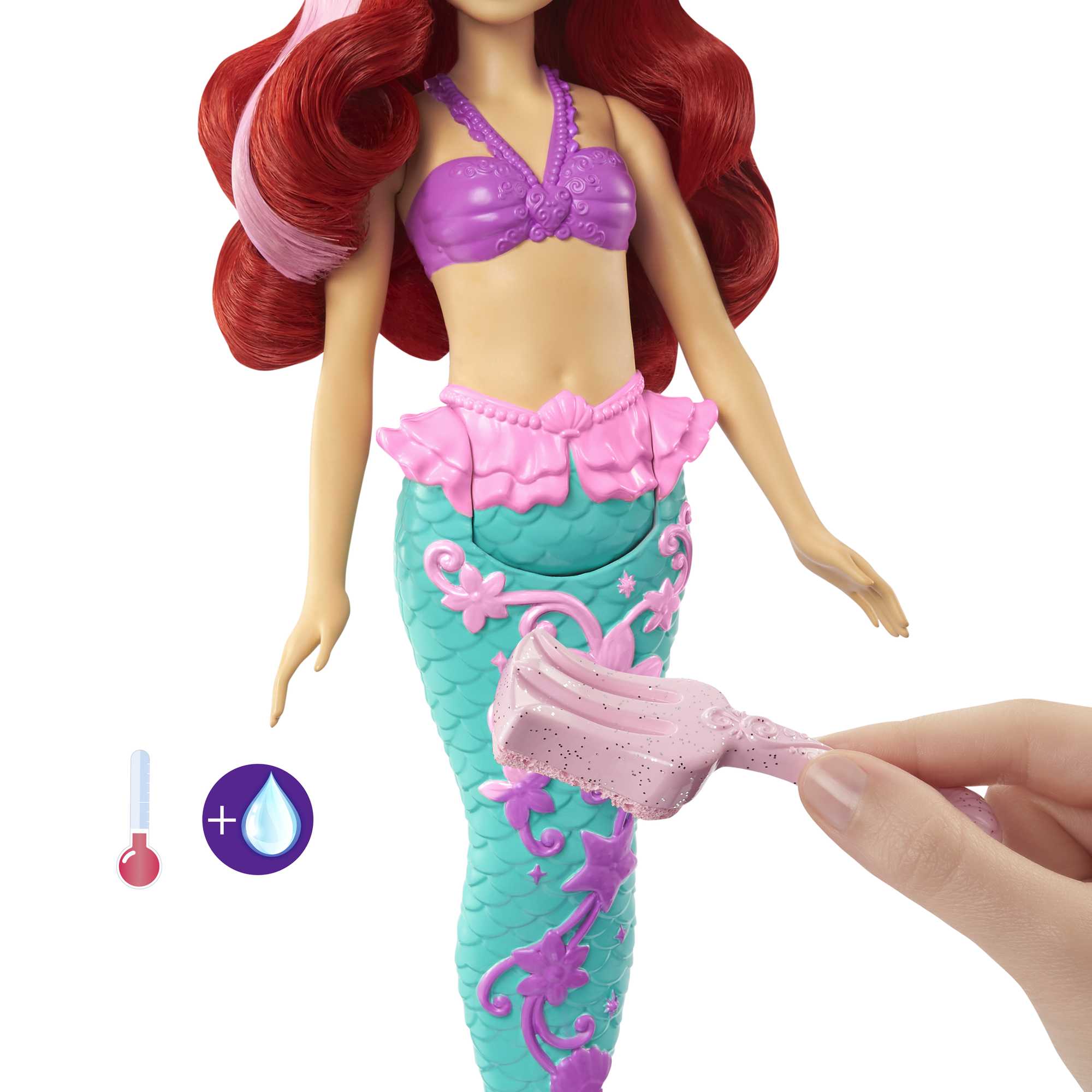 Disney Princesa Boneca Ariel Surpresa de Cor