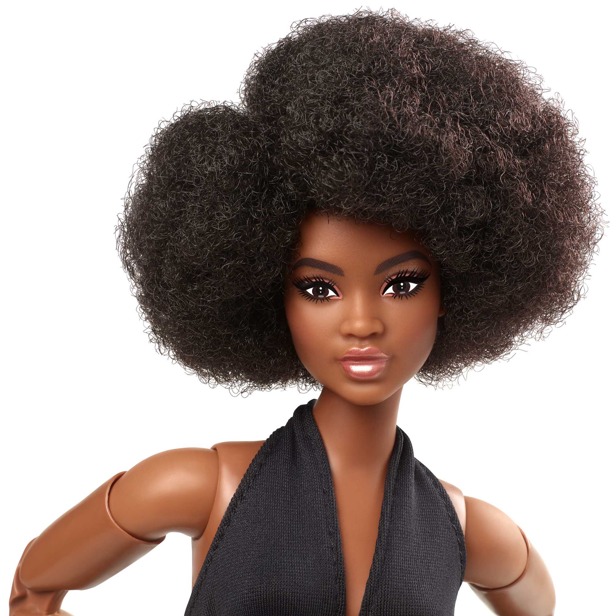Barbie Signature Barbie Looks Doll (Brunette Wavy Hair, Curvy Body Type),  Fully Posable Fashion Doll, For Collectors - The Black Toy Store