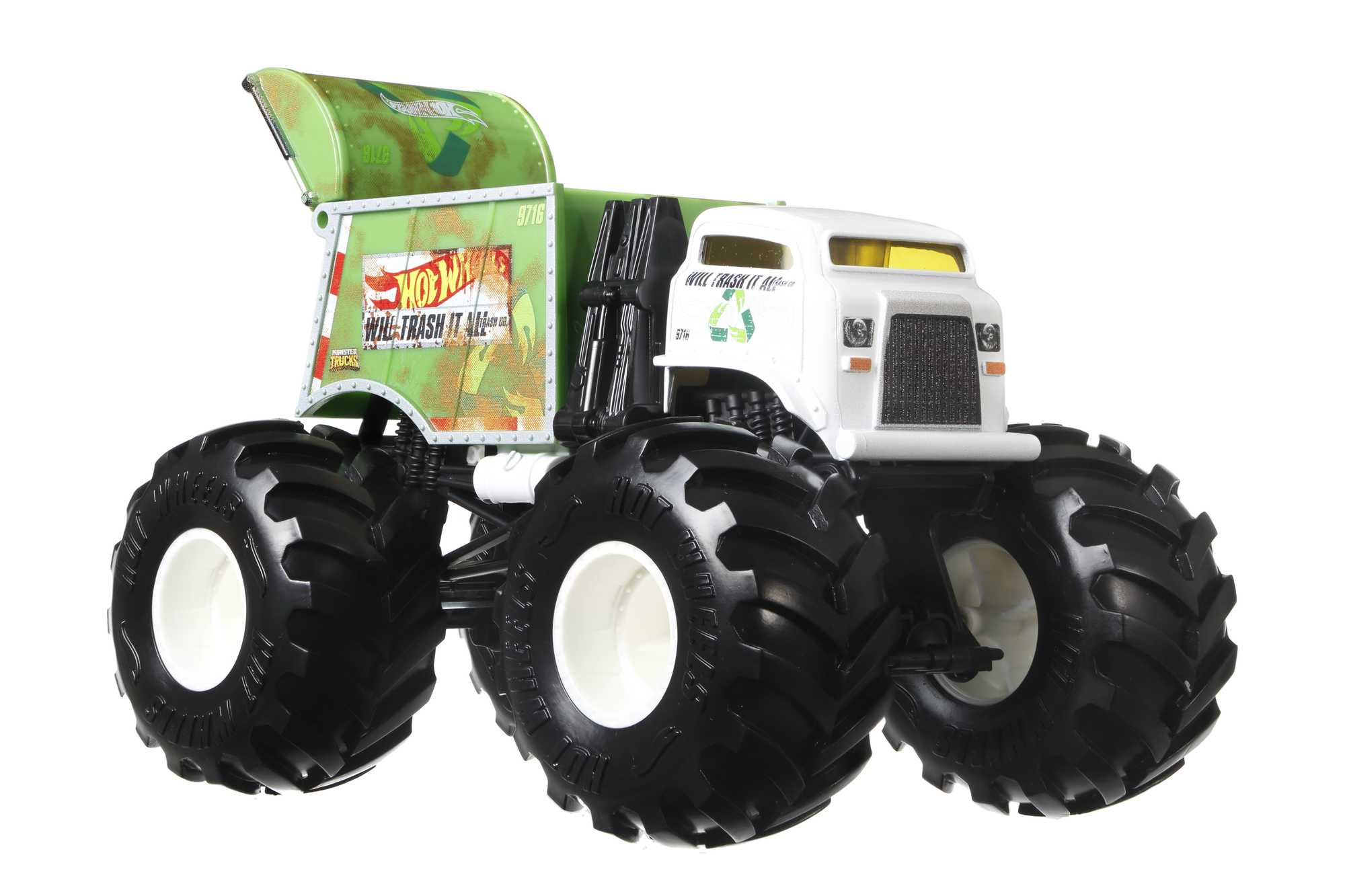 Hot Wheels Monster Trucks Veículo de Brinquedo 1:24 Will Trash It All
