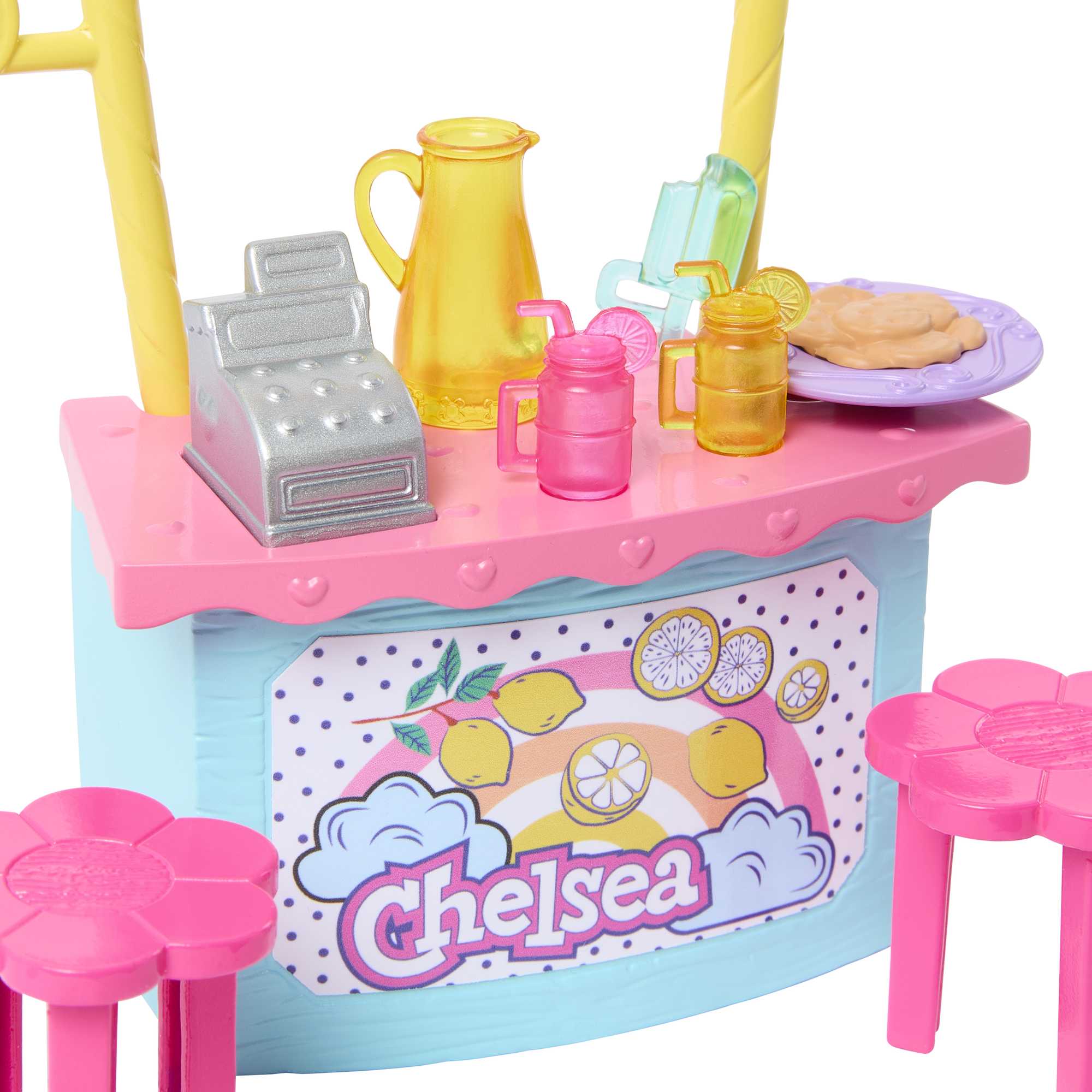 Barbie Chelsea Coffret de Jeu Kiosque à Limonade, Brunette