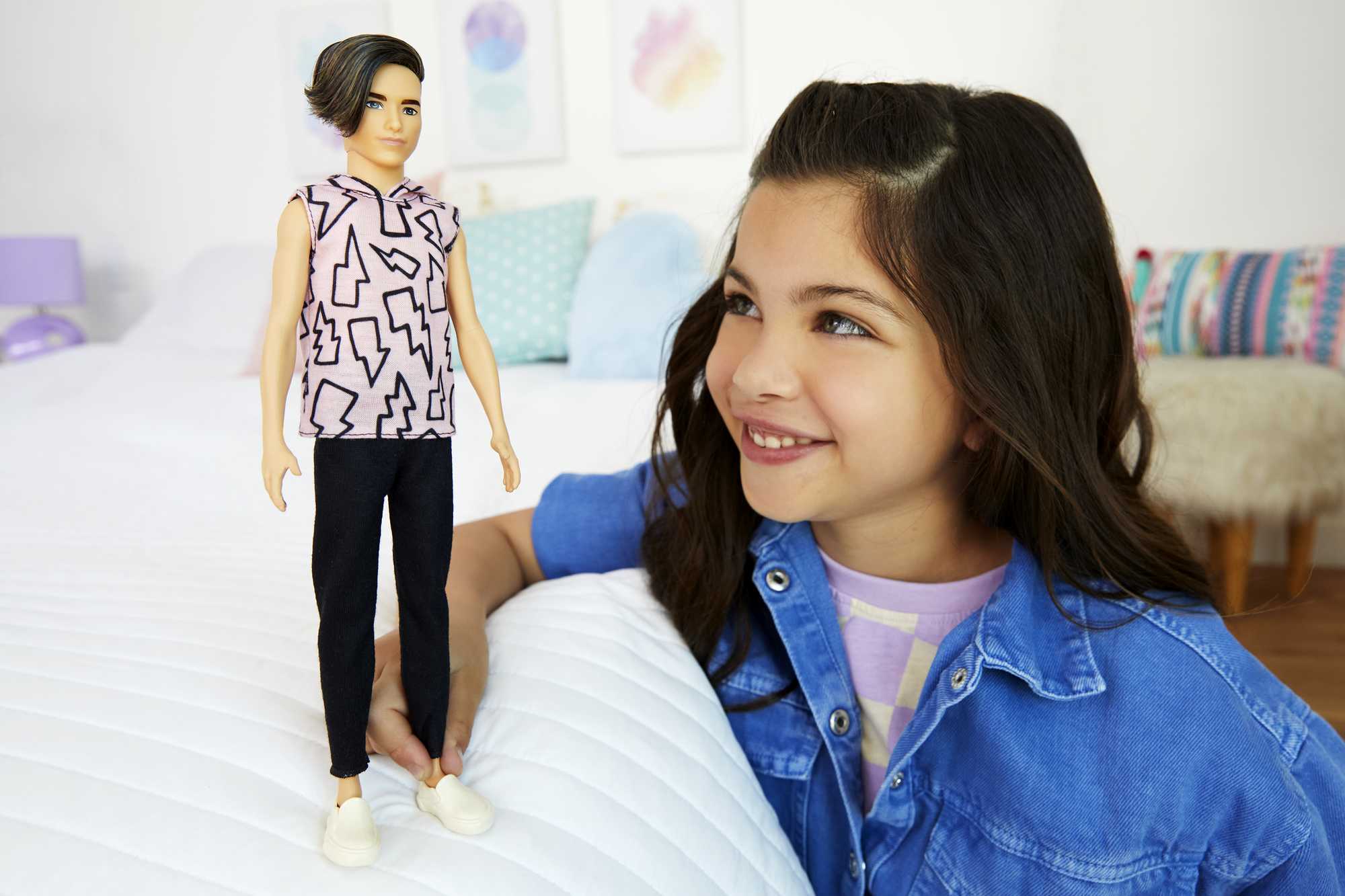 Barbie Ken Fashionistas Doll #193, Brown Hair, Hoodie, Pants, 3 To 8