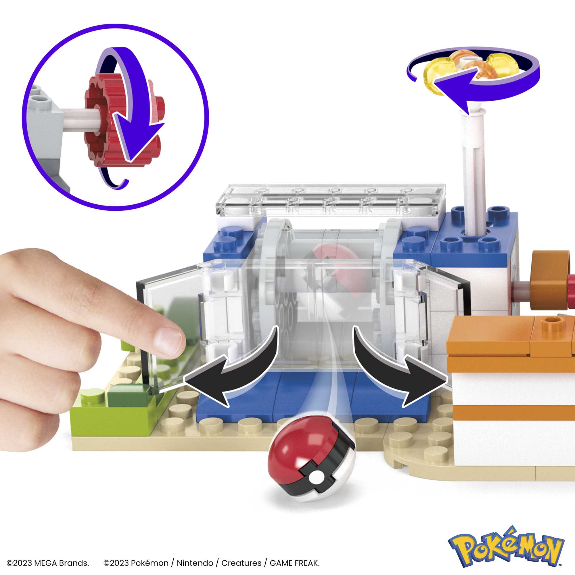 MEGA Pokémon Centre Pokémon de La Forêt (648 Pces), 4 Fig. Art.