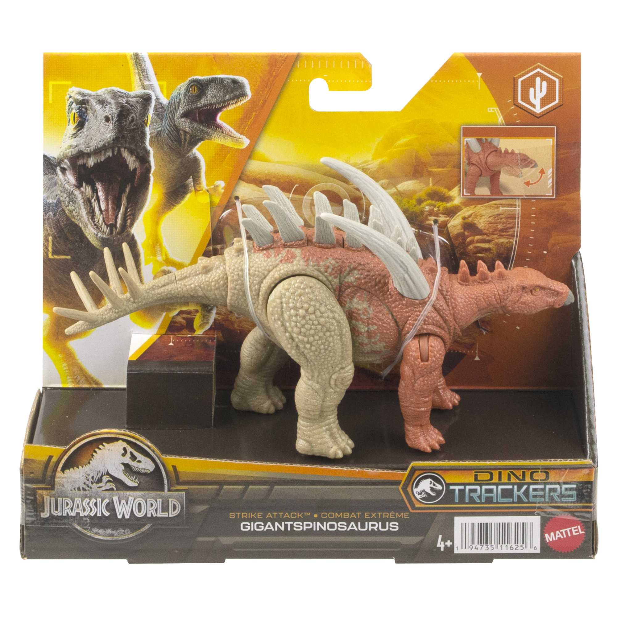 Jurassic World Dinossauro de Brinquedo Gigantspinosaurus Mordida de Ataque