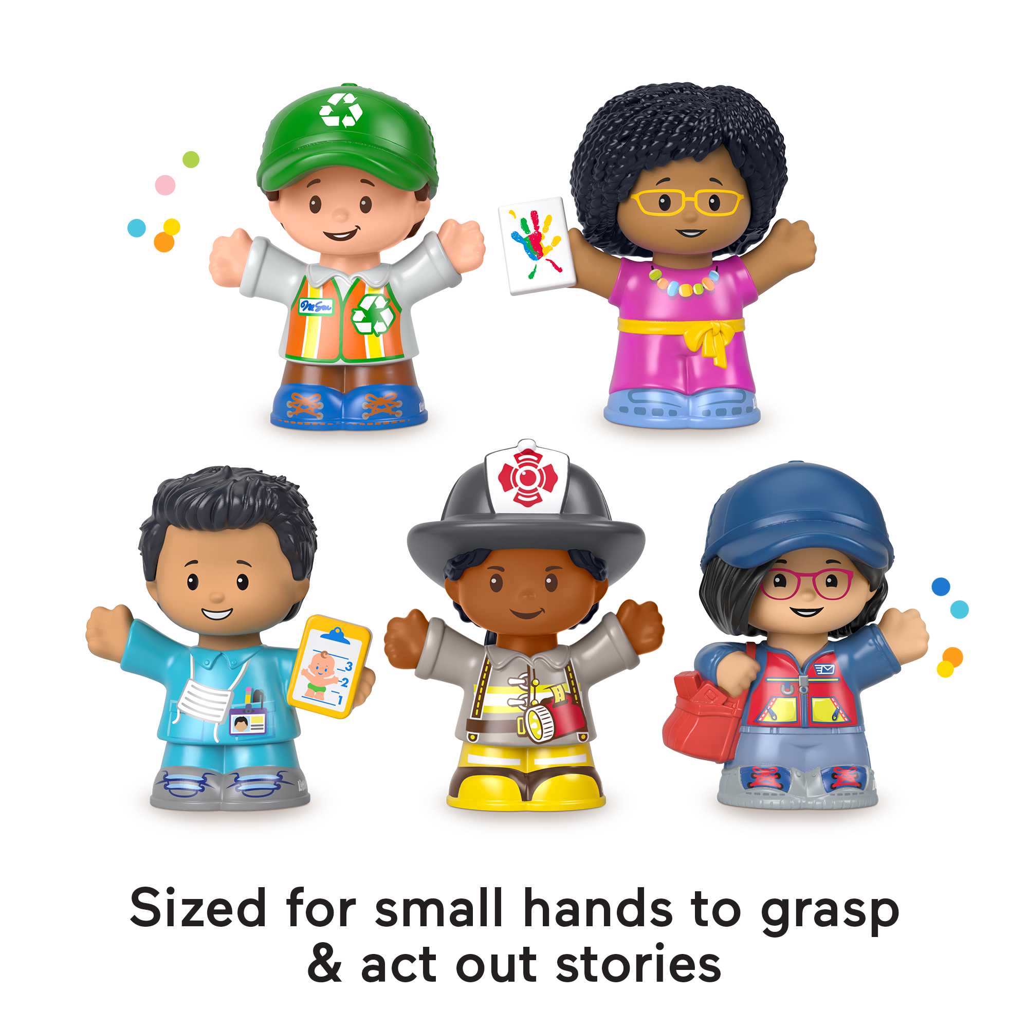 Little People Fisher-Price Community Heroes Action Figure Set, 5 Pieces