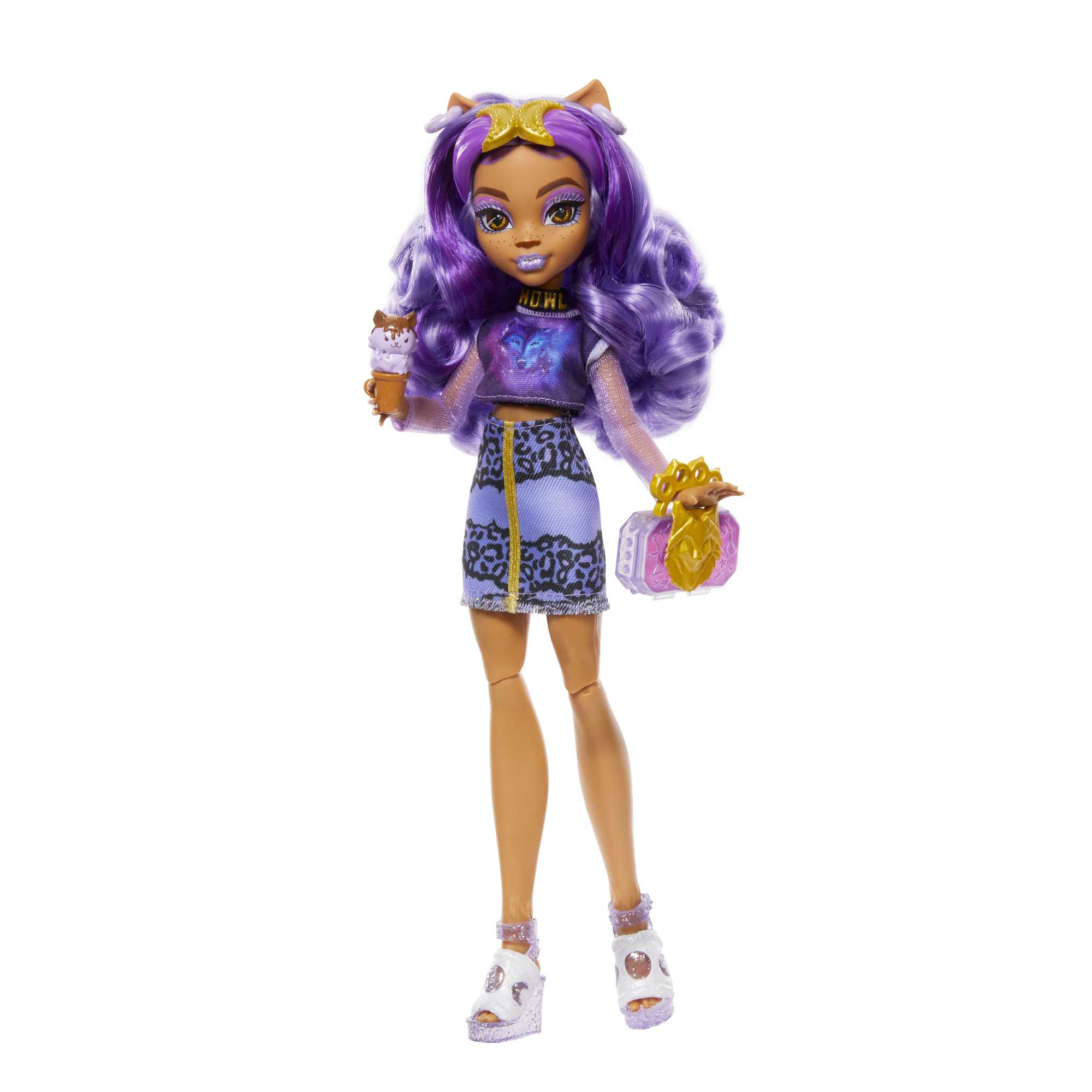 Monster High Muñeca Skulltimates Destellos de Horror Clawdeen