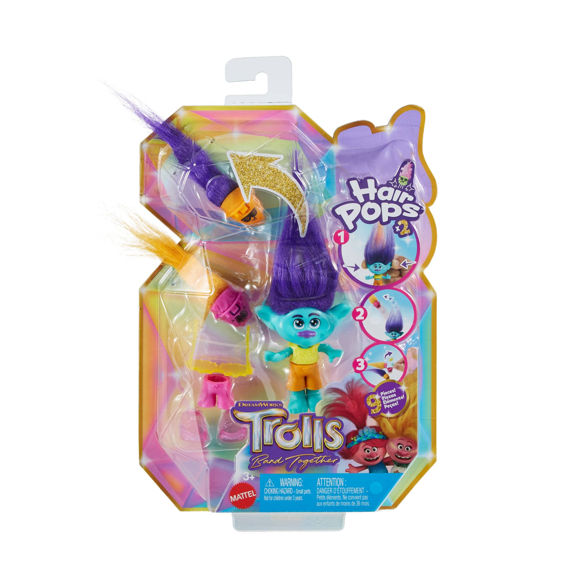 Trolls Boneca Hair Pops Branch