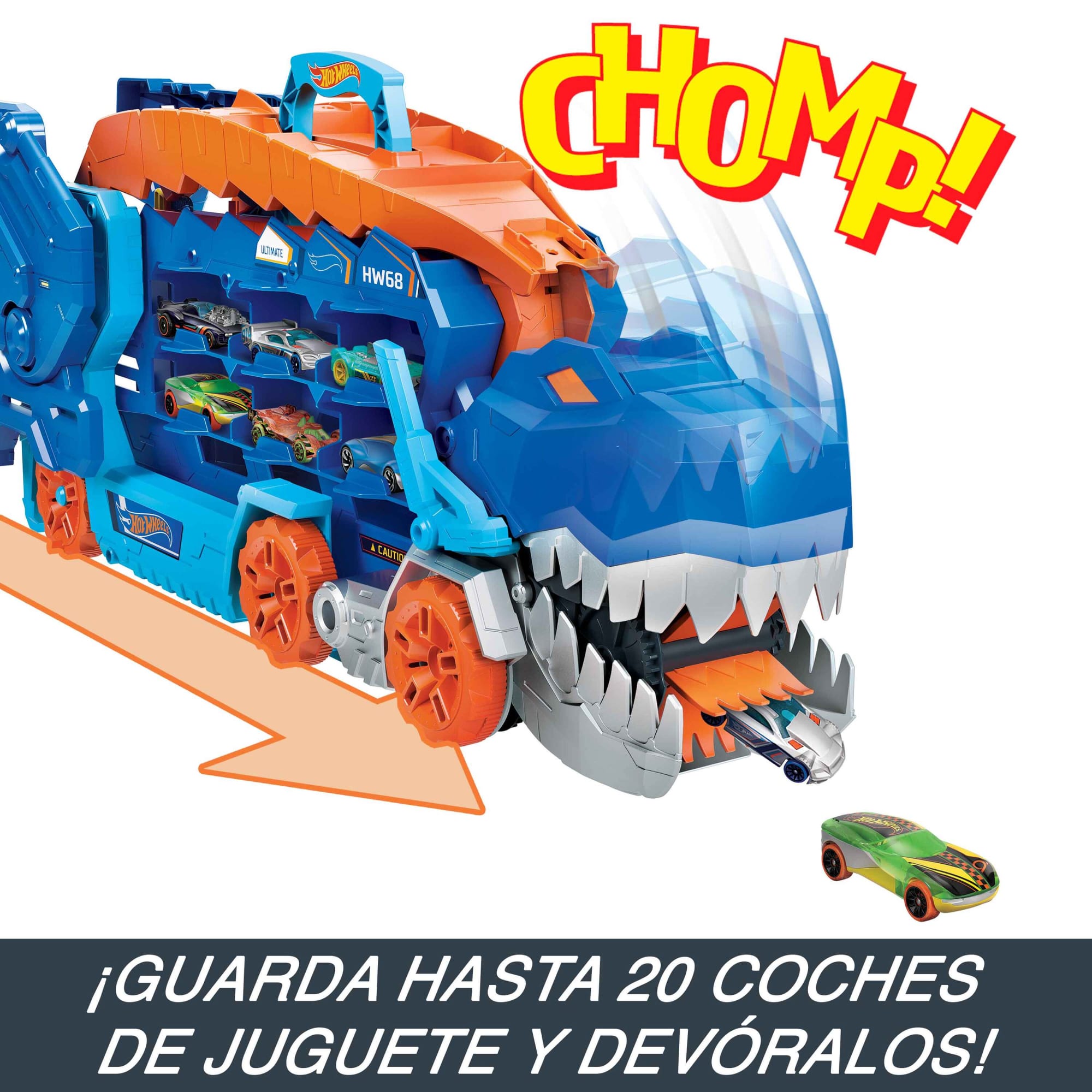 Hot Wheels City Pista de Juguete Súper Remolque de T-Rex