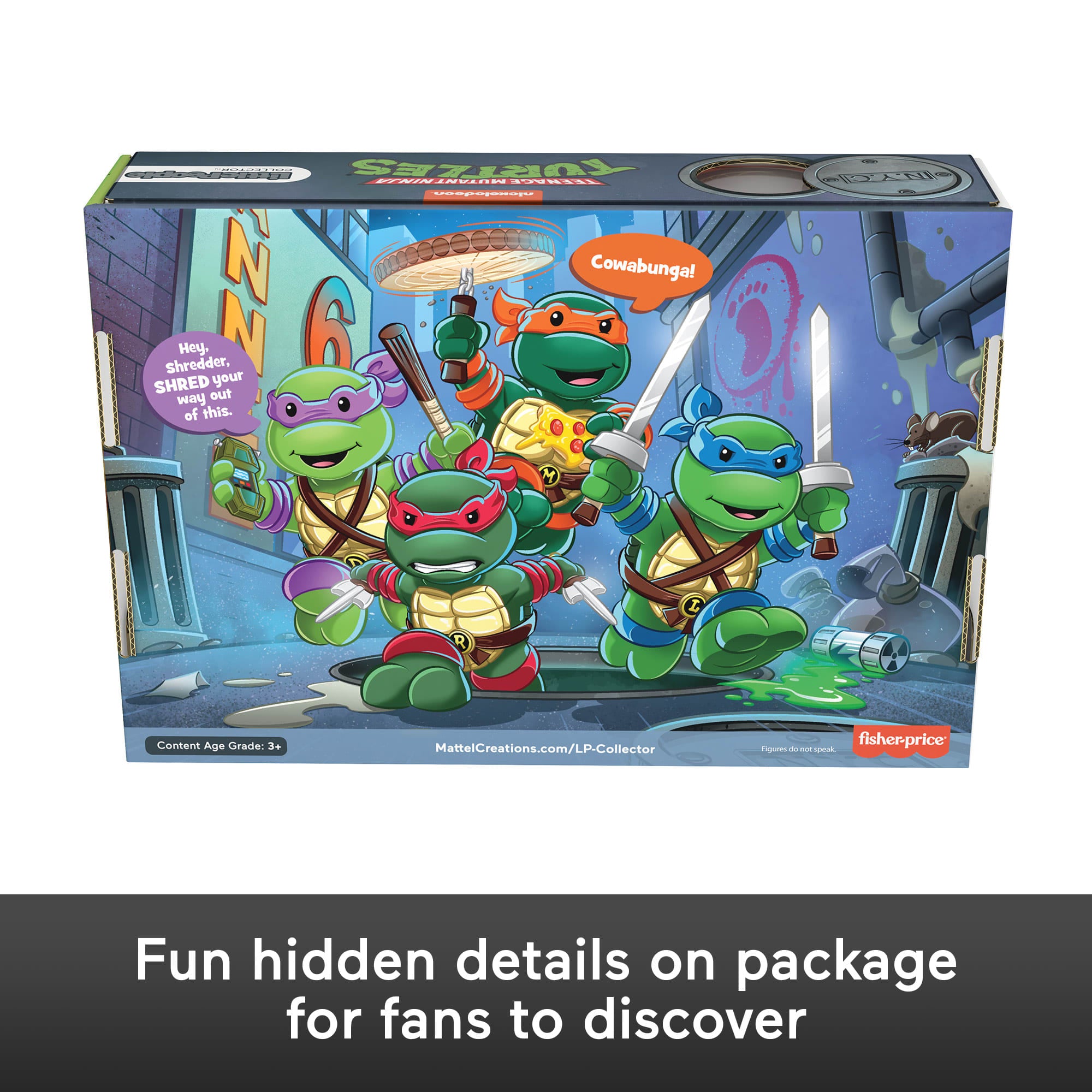 Little People Collector Teenage Mutant Ninja Turtles Special Edition Set, 4 Figures