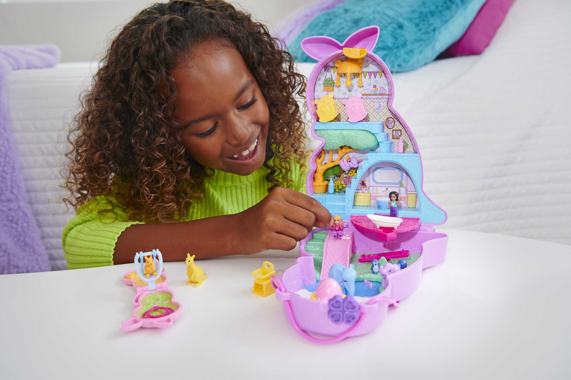 Polly Pocket Conjunto de Brinquedo Estojo Canguru