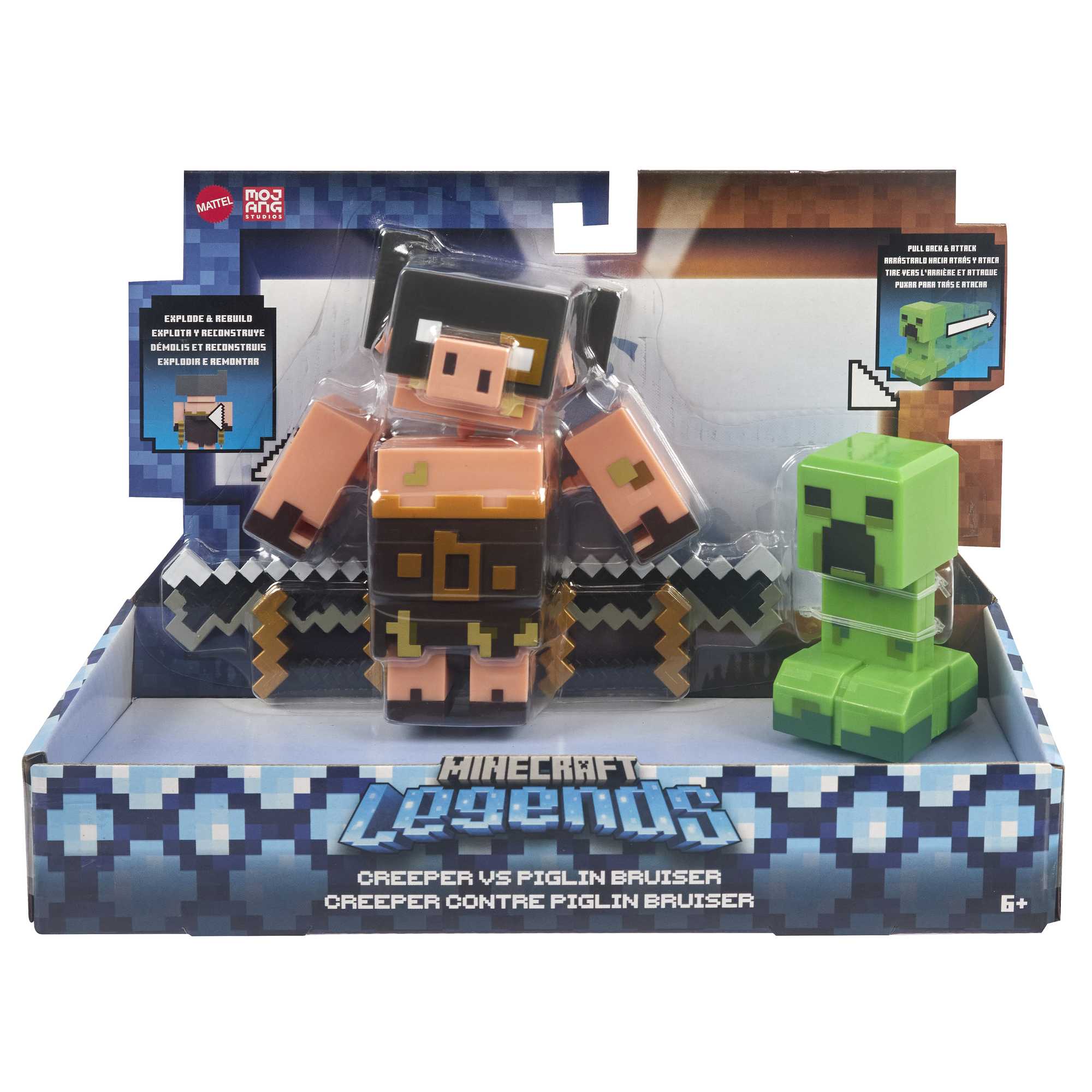 Minecraft-Legends-Coffret de 2 Figurines-Assortiment, Cadeaux enfants