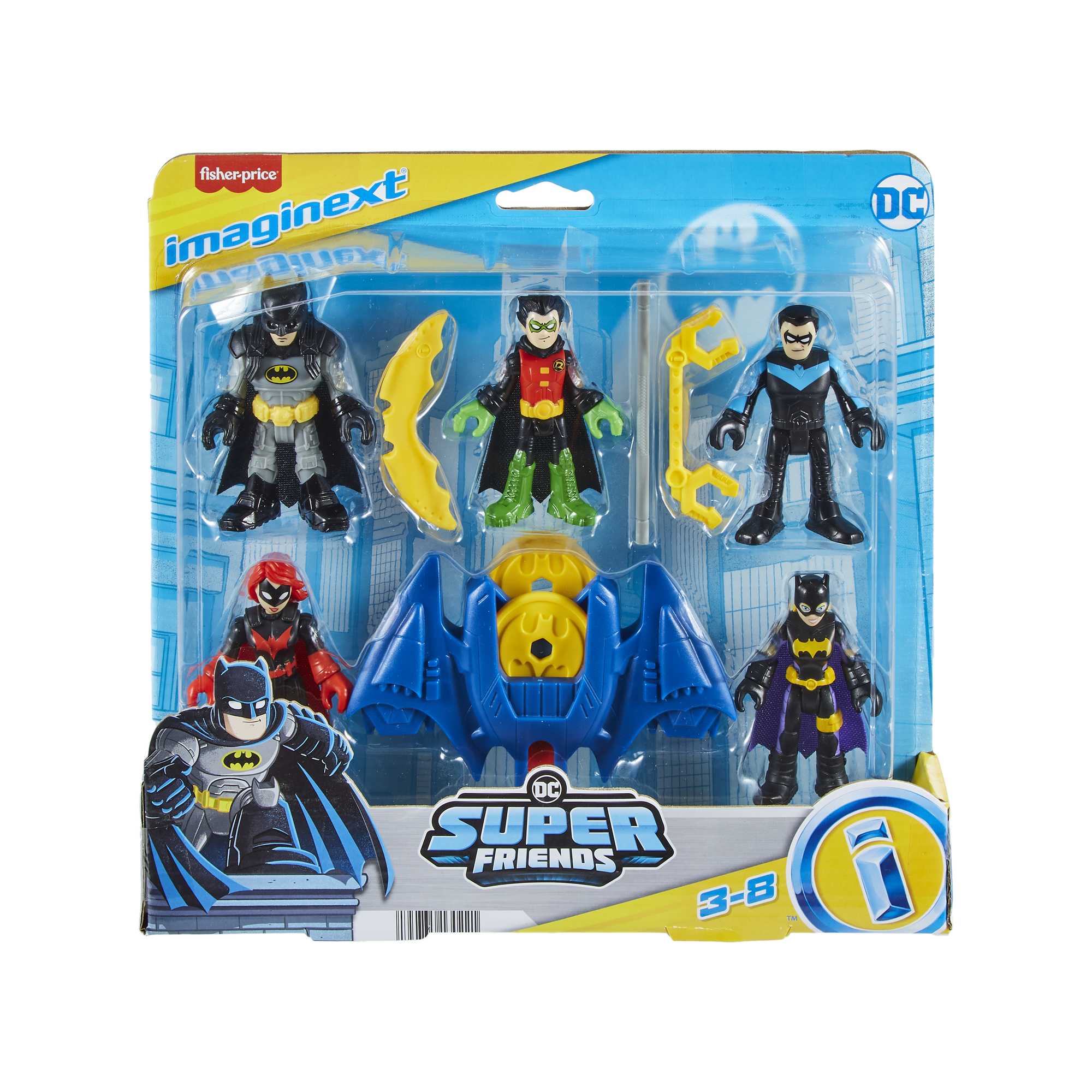Fisher-Price Imaginext DC Super Friends-Multi-Coffret Famille Batman