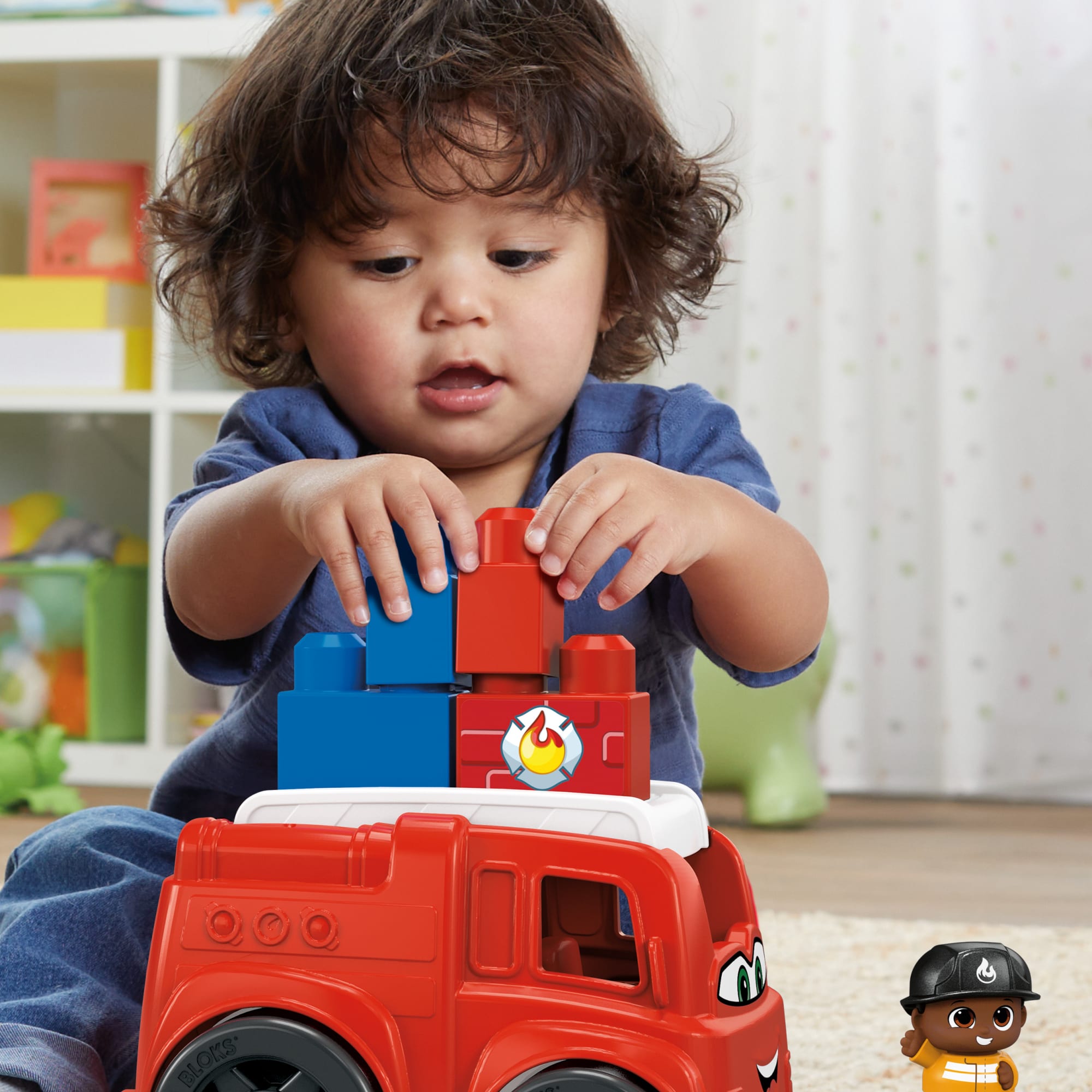 Mega Bloks Juguete de Construcción Pequeño Vehículo de Bomberos