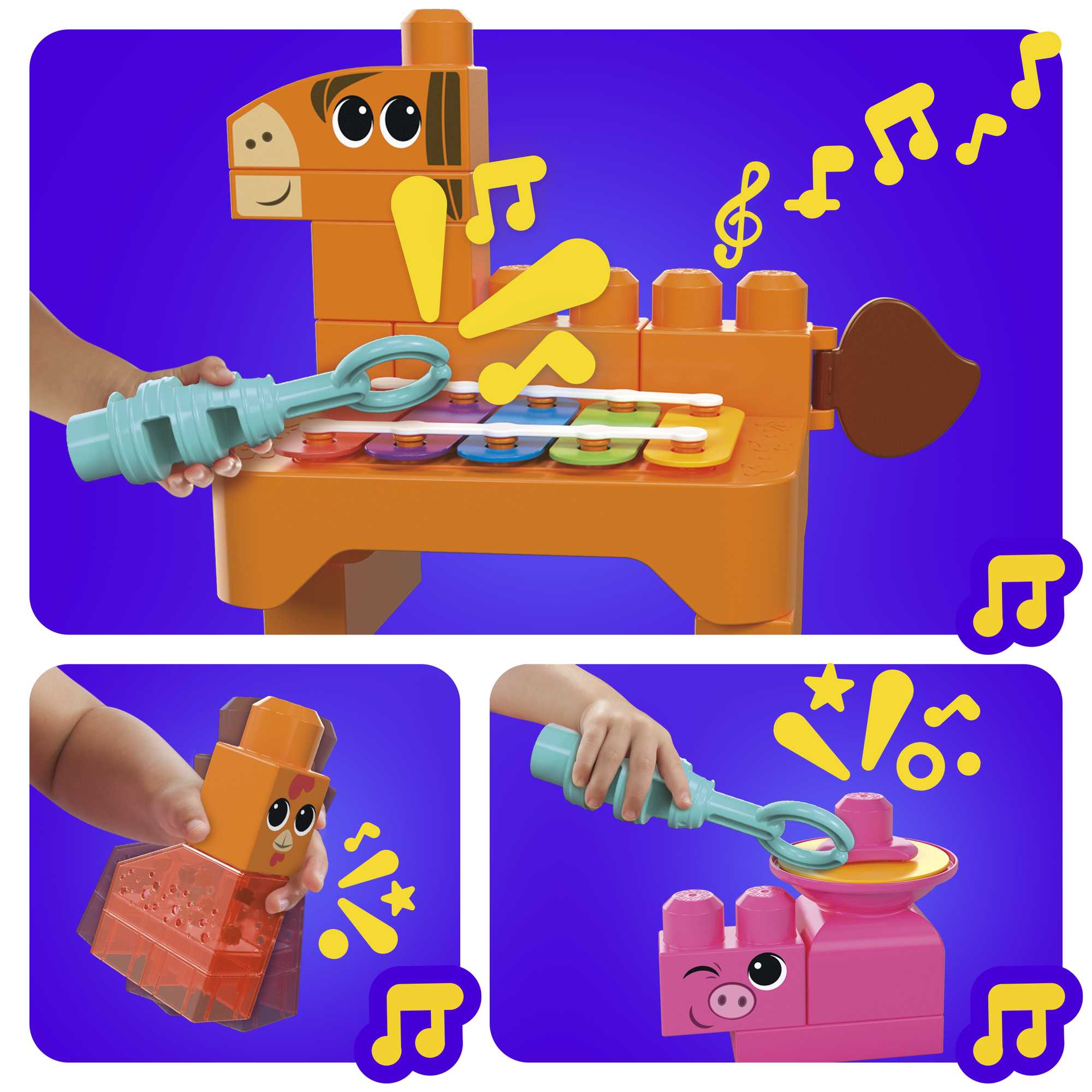 Mega Bloks Sensory Features Juguete de Construcción Granja Musical