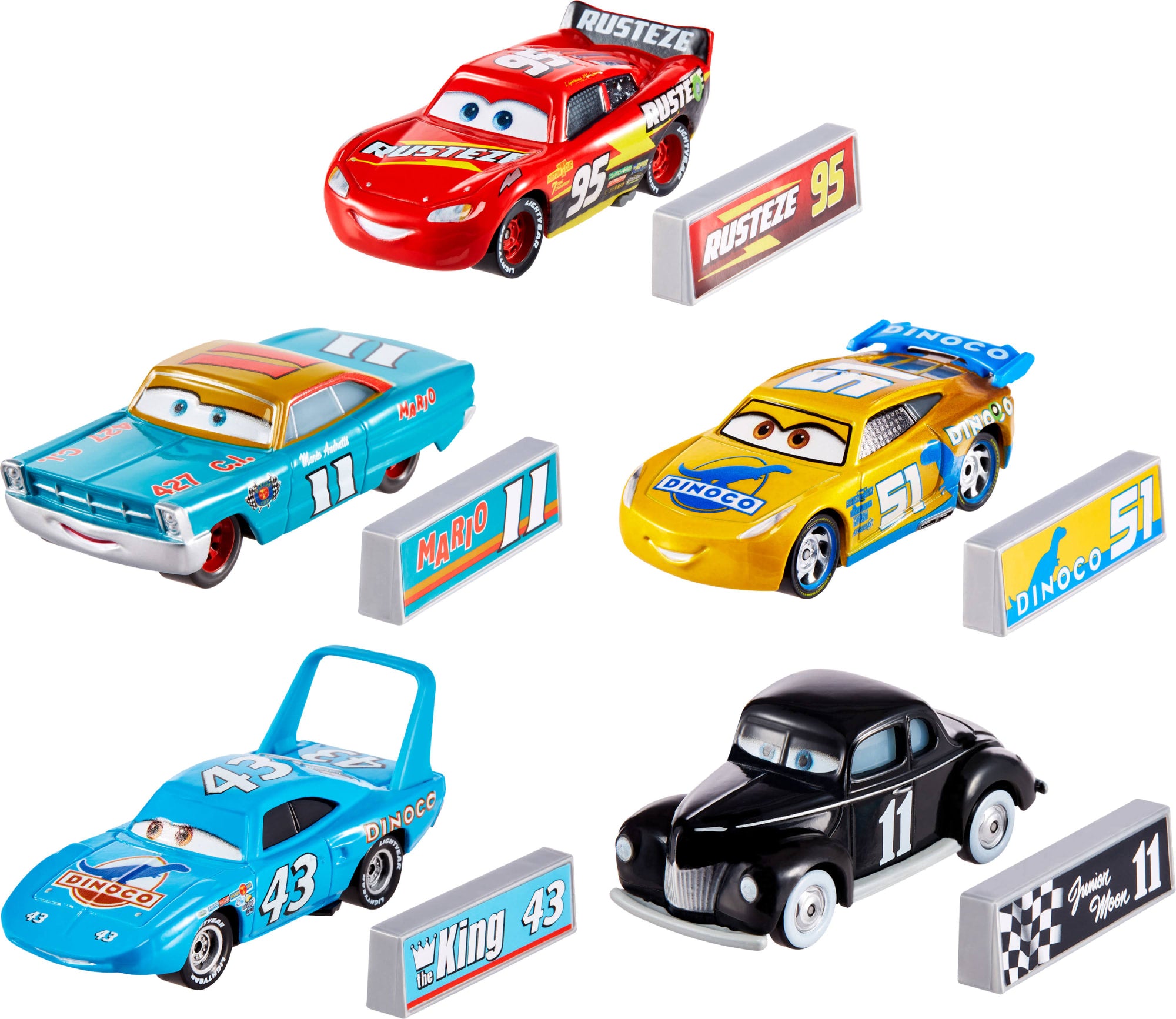 Disney Cars Disney Pixar Cars Nascar Through The Years 5-Pack | Mattel
