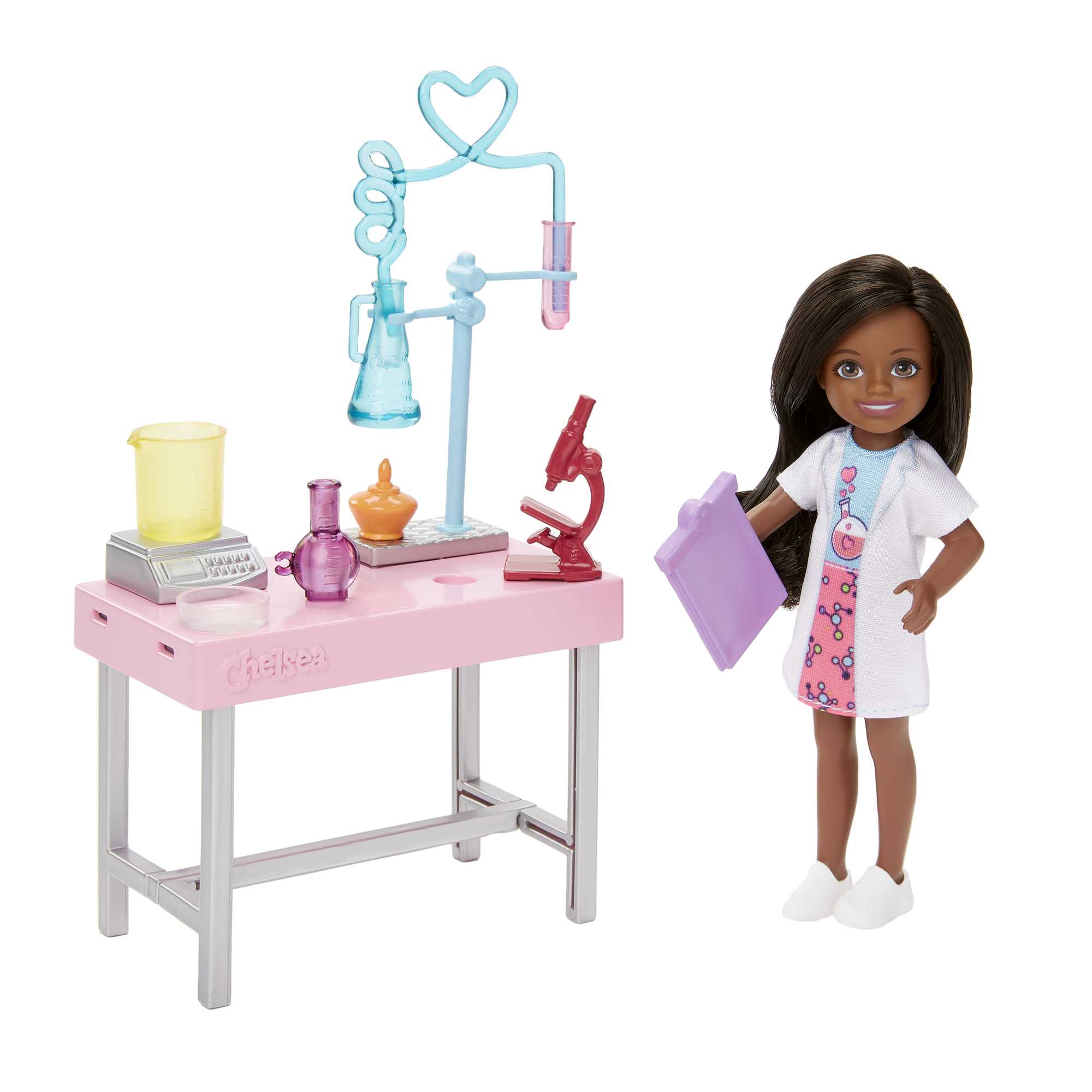 Barbie Toys | Chelsea Doll and Accessories | Scientist Playset