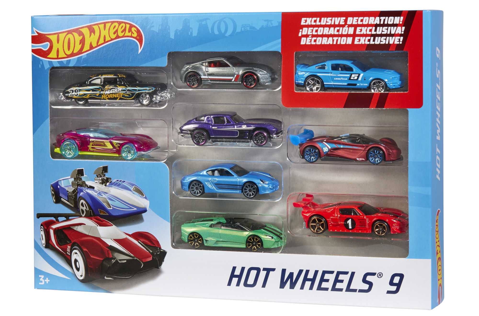 Hot Wheels 9-Car Pack 1:64 Scale Vehicles | Mattel