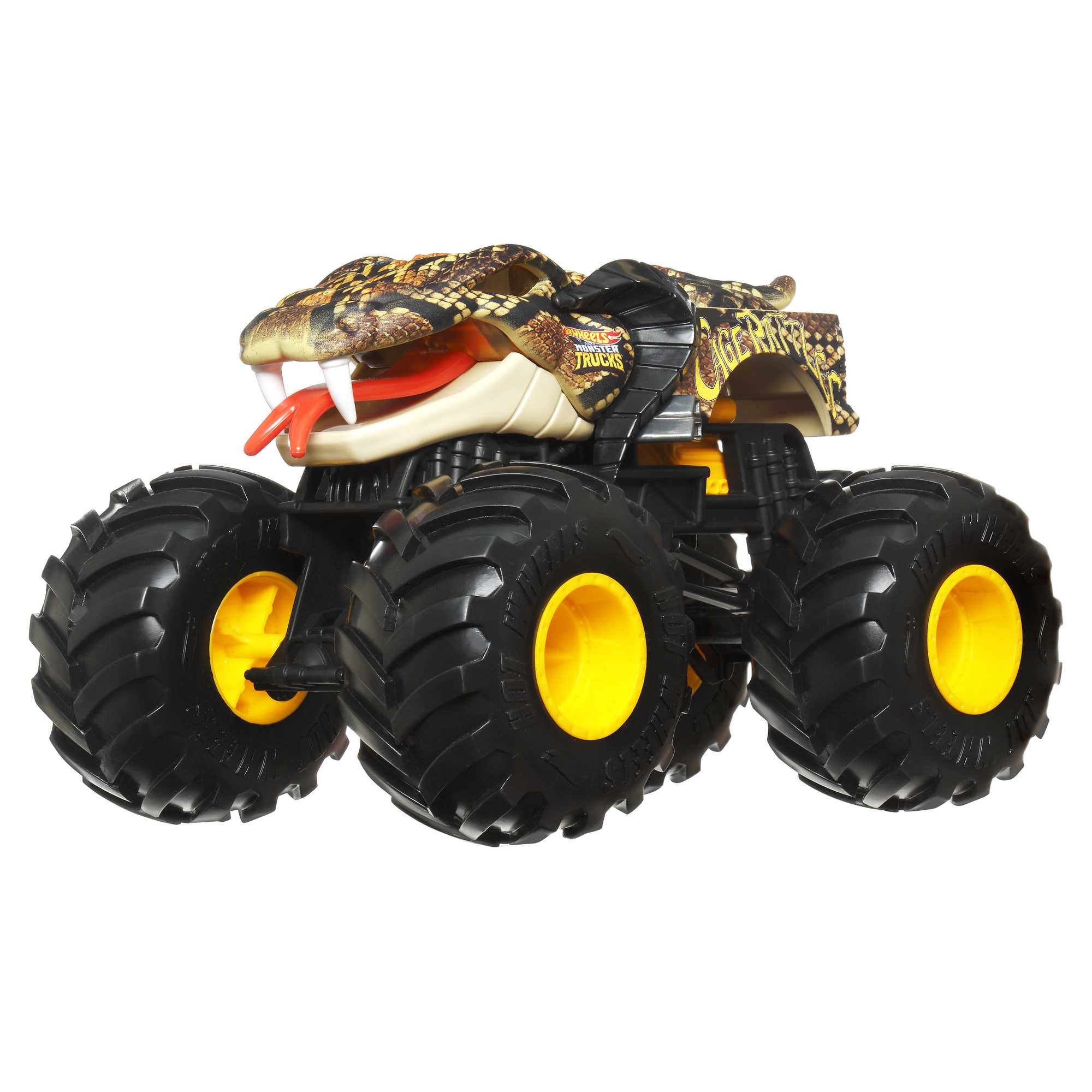 Hot Wheels Monster Trucks Vehículo de Juguete Cage Rattler Escala 1:24