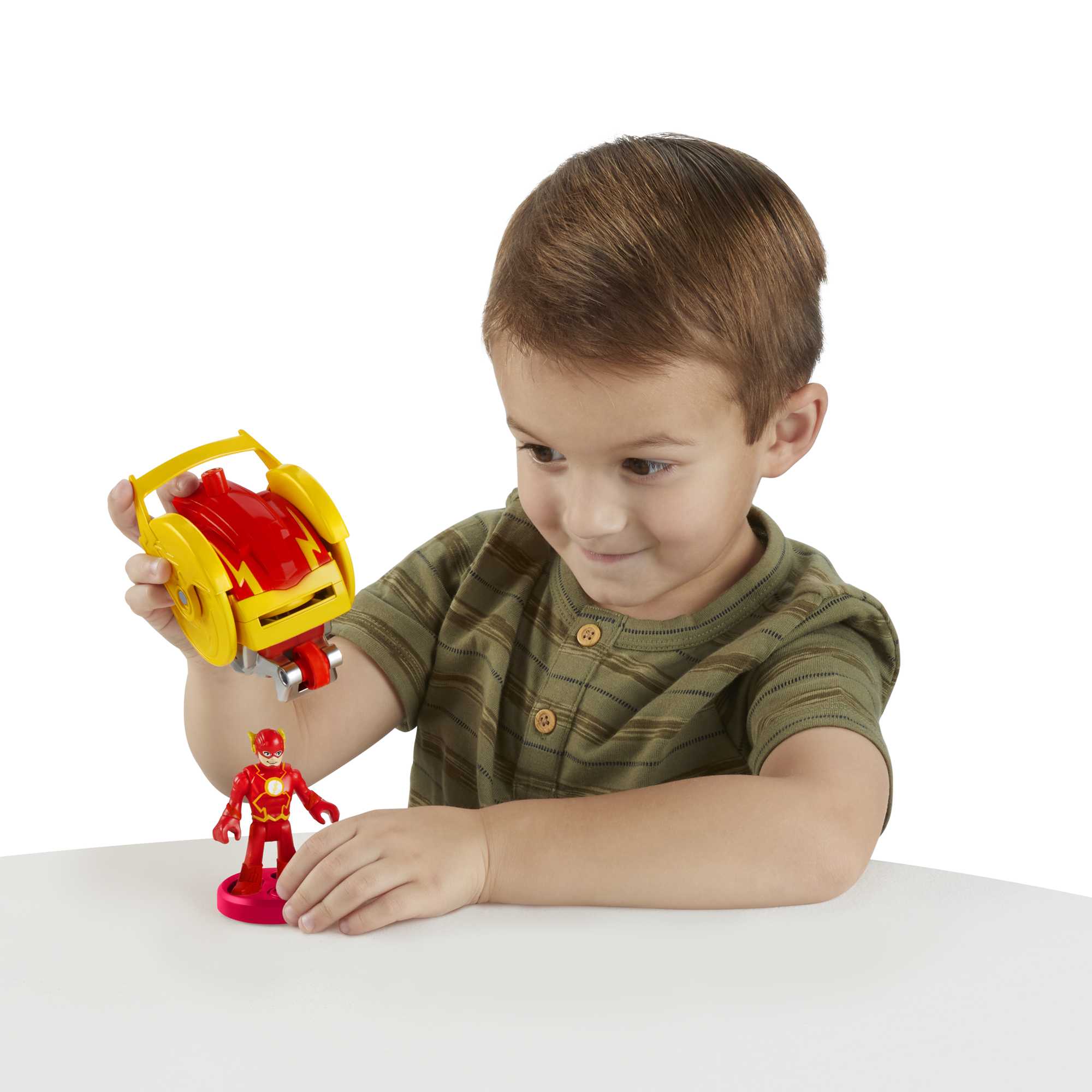 Imaginext DC Super Friends Figura de Ação Head Shifters The Flash & Speed Force Cycle