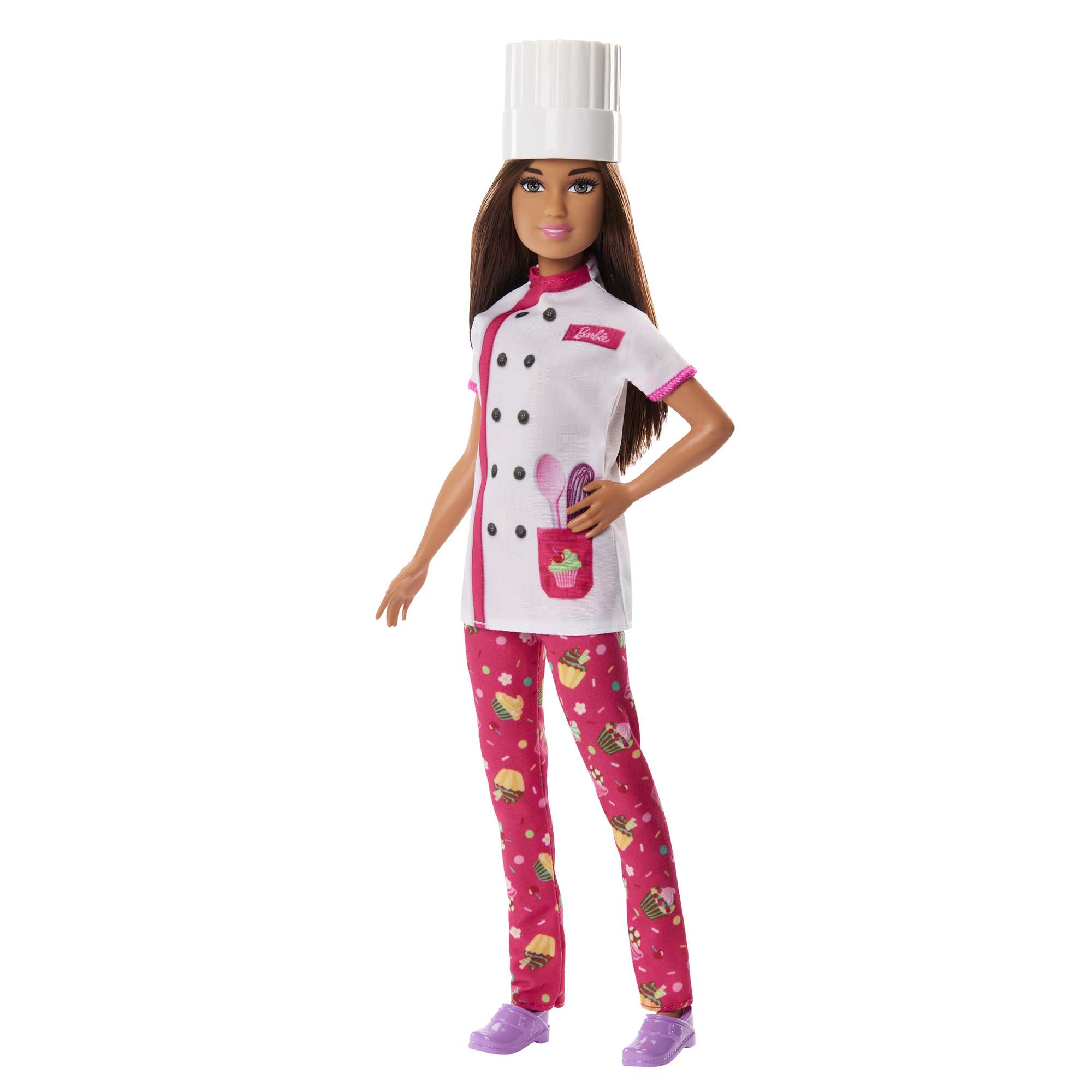 Barbie-Métiers-Poupée Barbie Cheffe Pâtissière et Accessoires