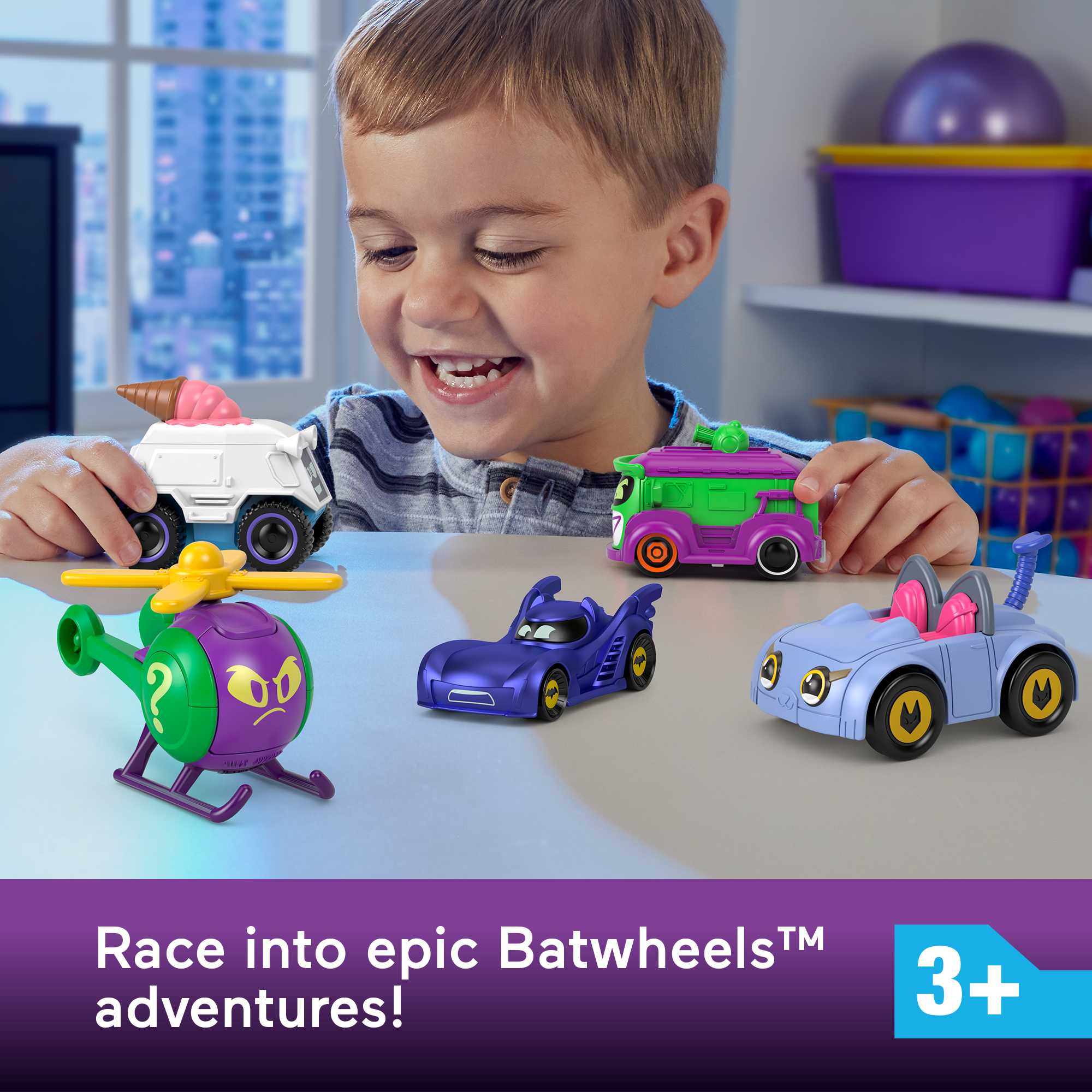 Fisher-Price DC Batwheels 1:55 Scale Vehicle Multipack, 5-Piece Diecast Toy  Cars, Preschool Toys