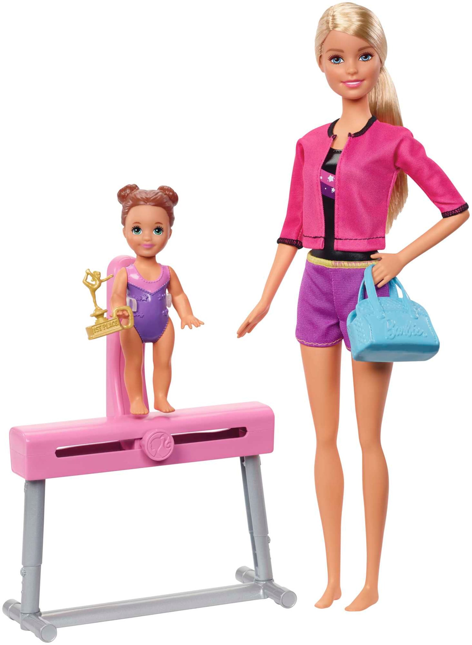 Barbie Gymnastics Coach Dolls & Playset | Mattel